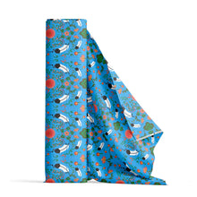 Load image into Gallery viewer, New Growth Bright Sky Cotton Poplin Fabric By the Yard

