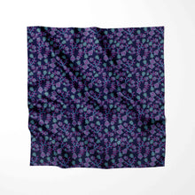 Load image into Gallery viewer, Beaded Blue Nouveau Cotton Poplin Fabric By the Yard
