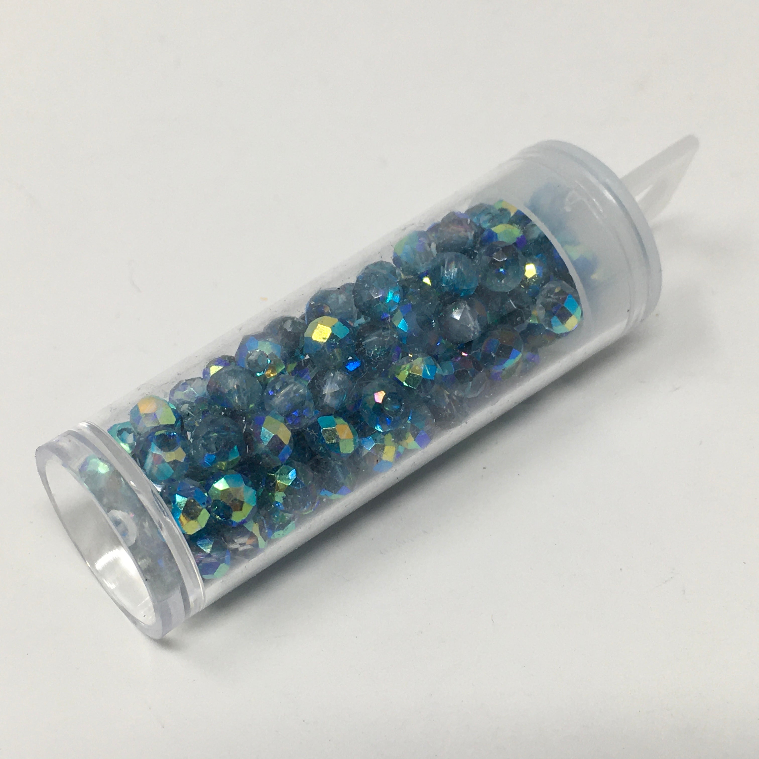 4mm Rondelle Glass Beads - Ocean