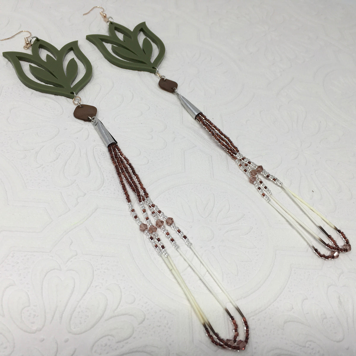Single-Tier Acrylic Earrings