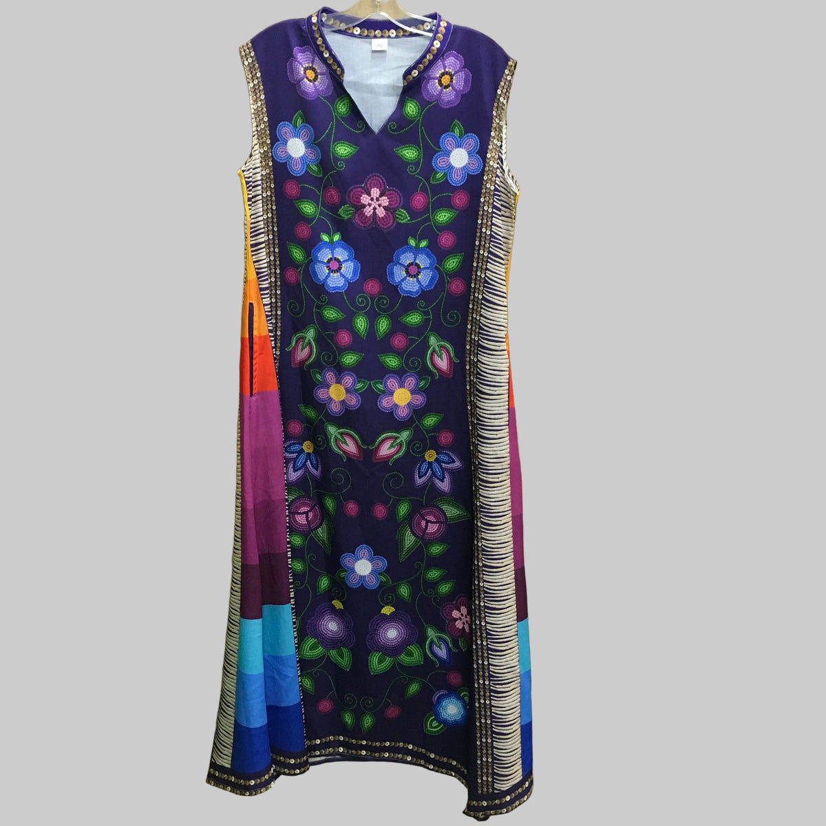 One-Off Dark Purple Floral Dress