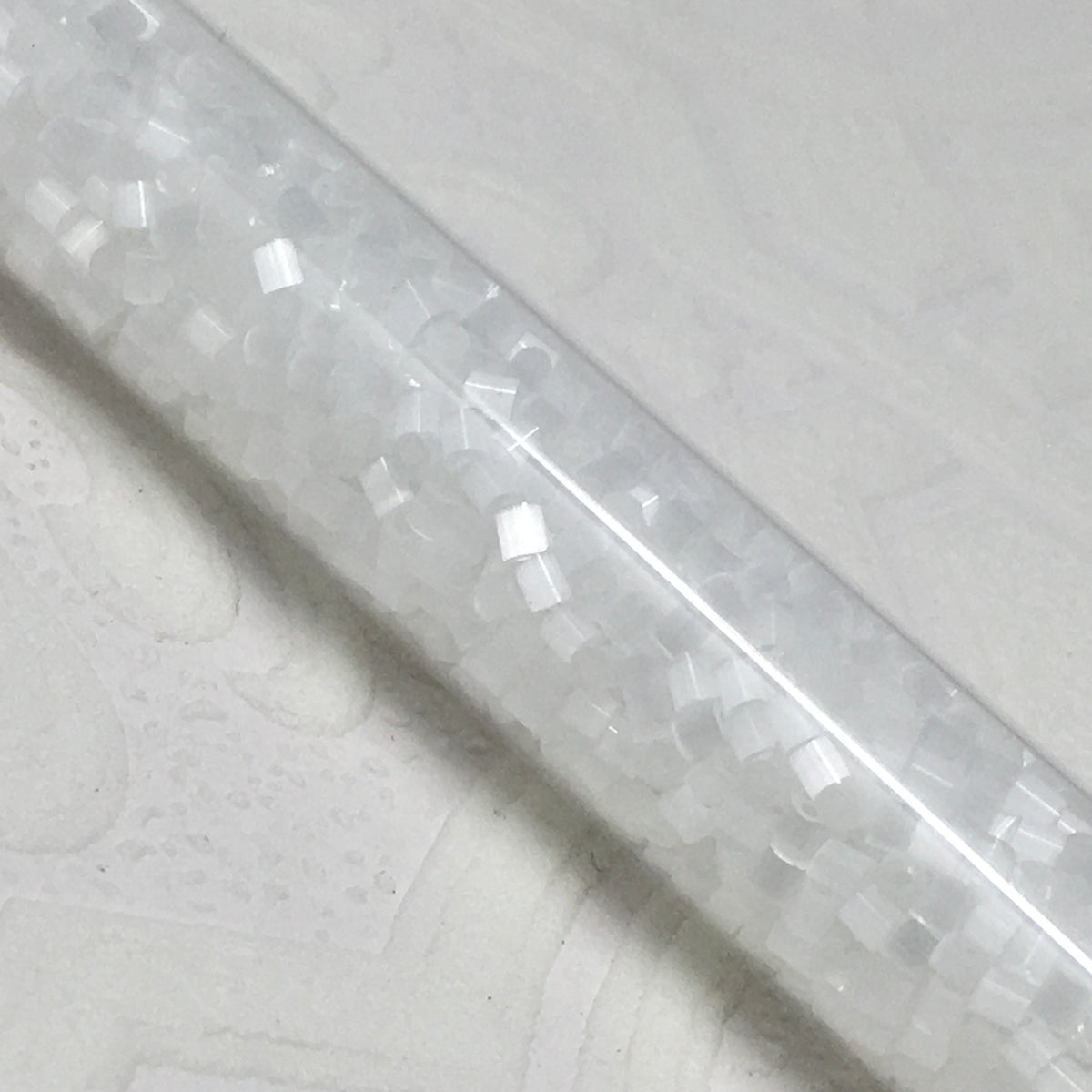 2mm Size 11/0 24g tube Cylindica Seed Beads Snow