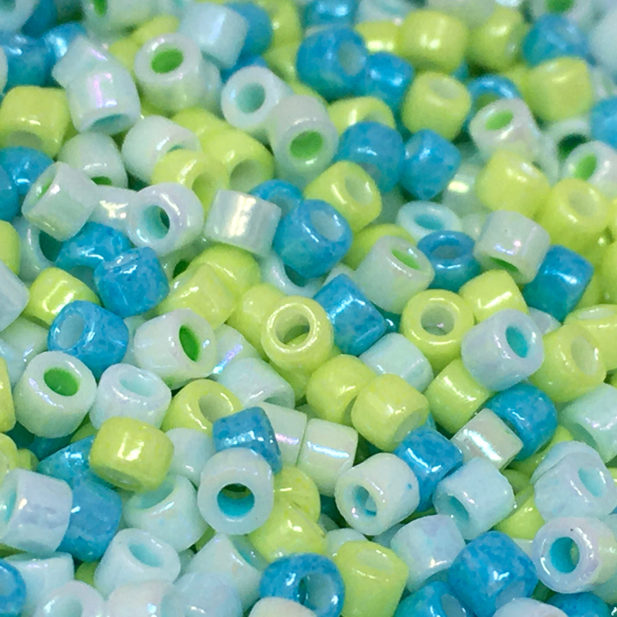Cylinder-Style 80g Rainbow Bead Jars