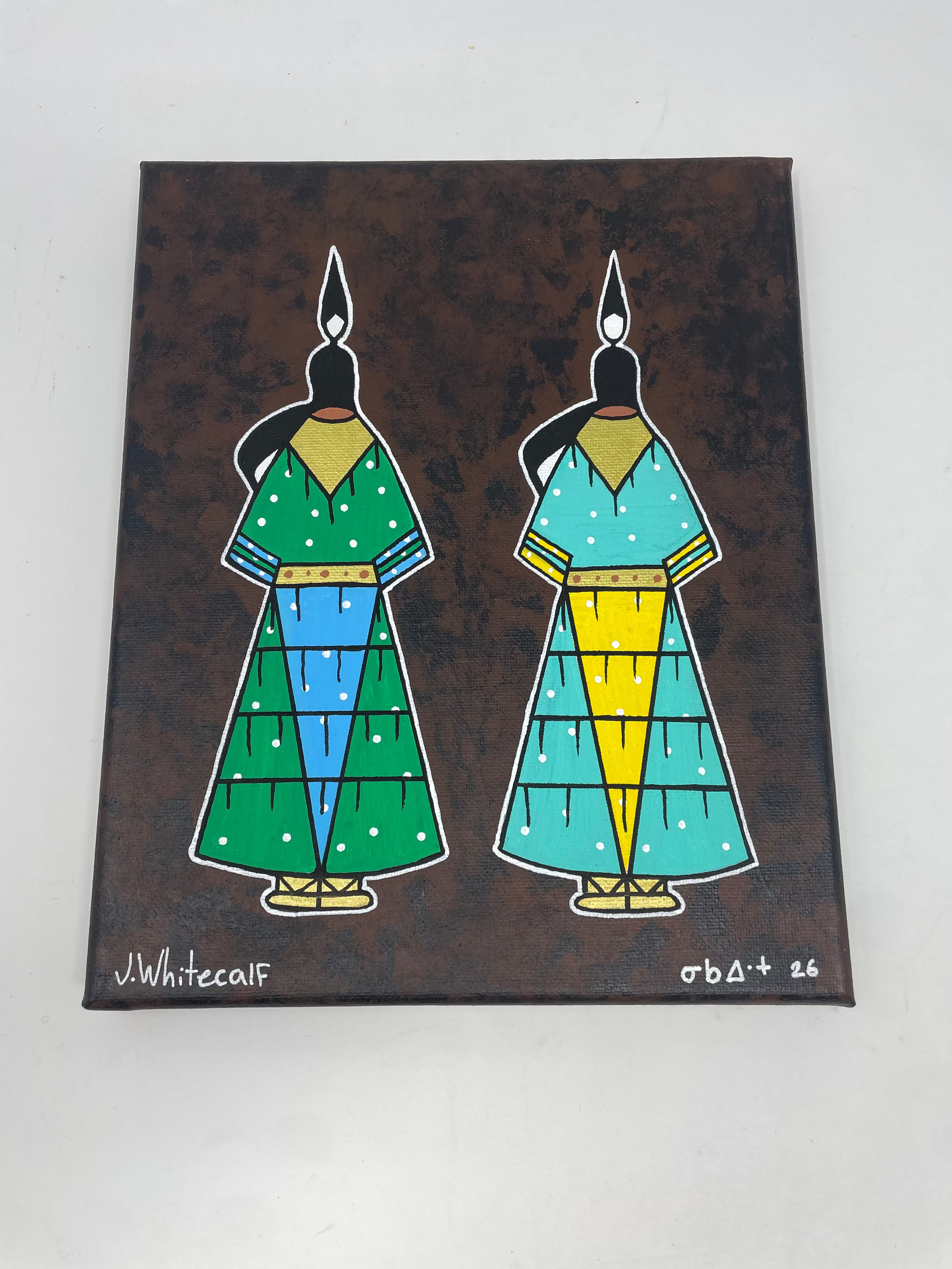J.wapiskisiw Hand Painted "Sisters" Originals