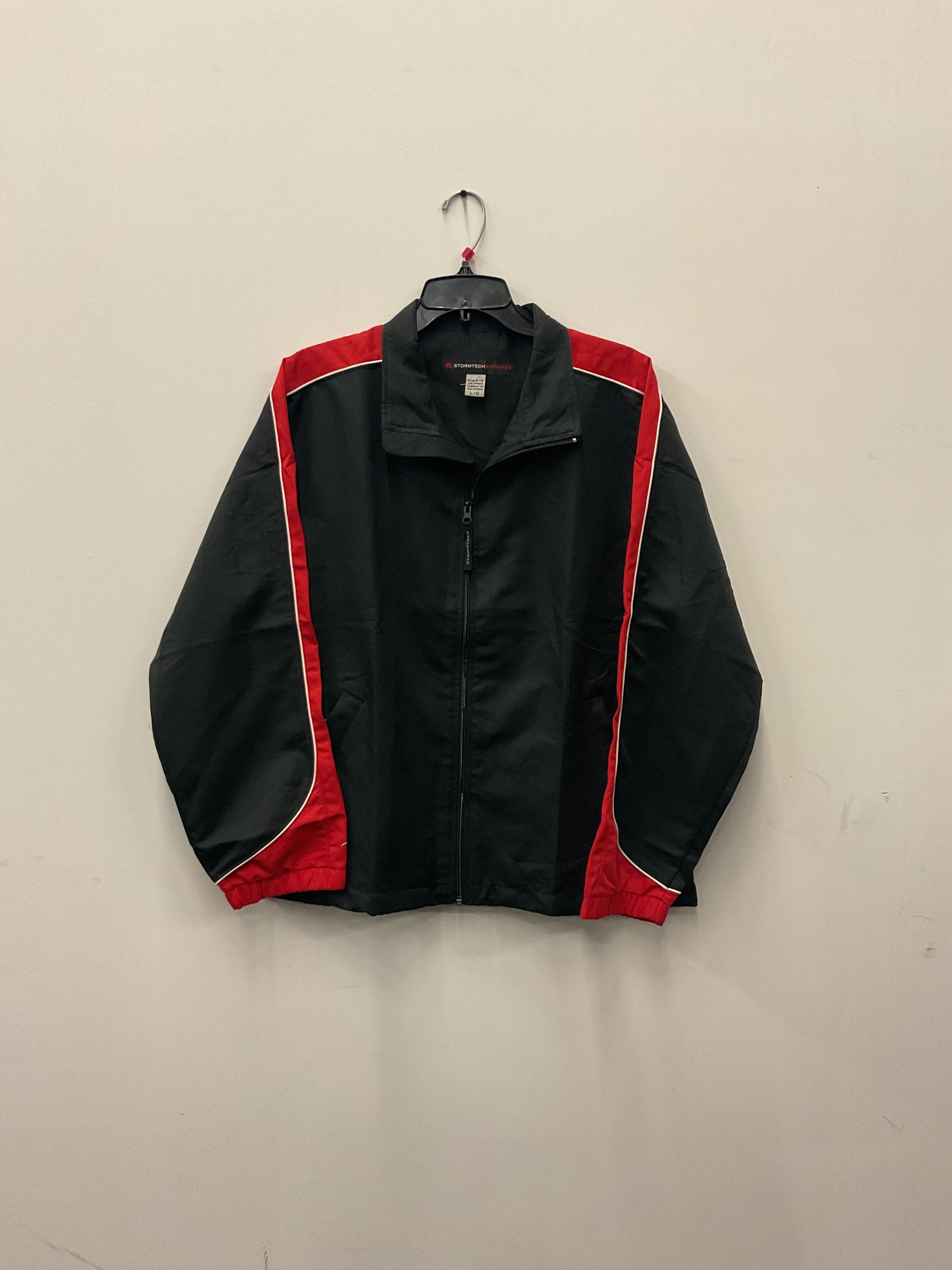 Handmade Black and Red Jacket with Horse Transfer-Large