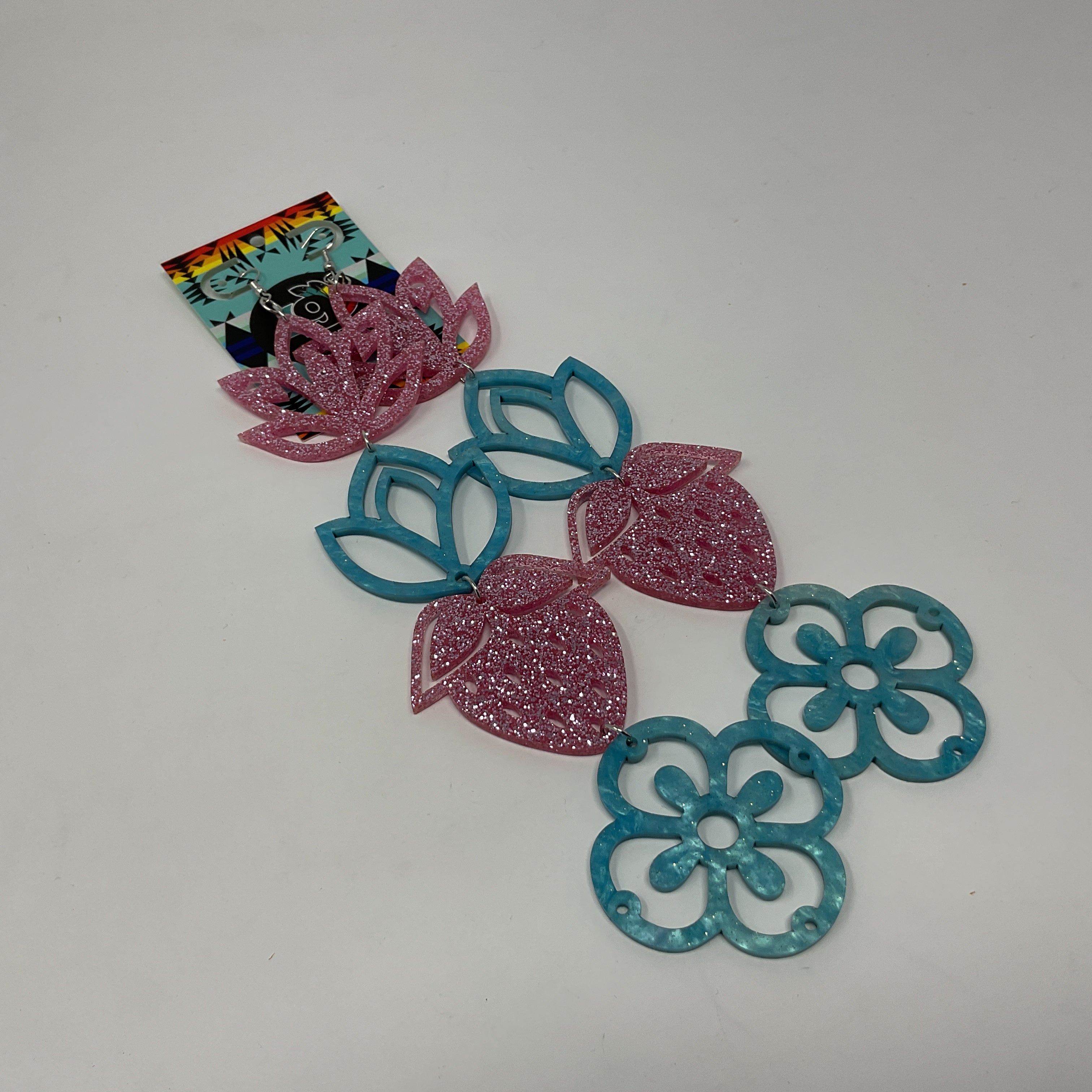 Handmade Long Acrylic Earrings