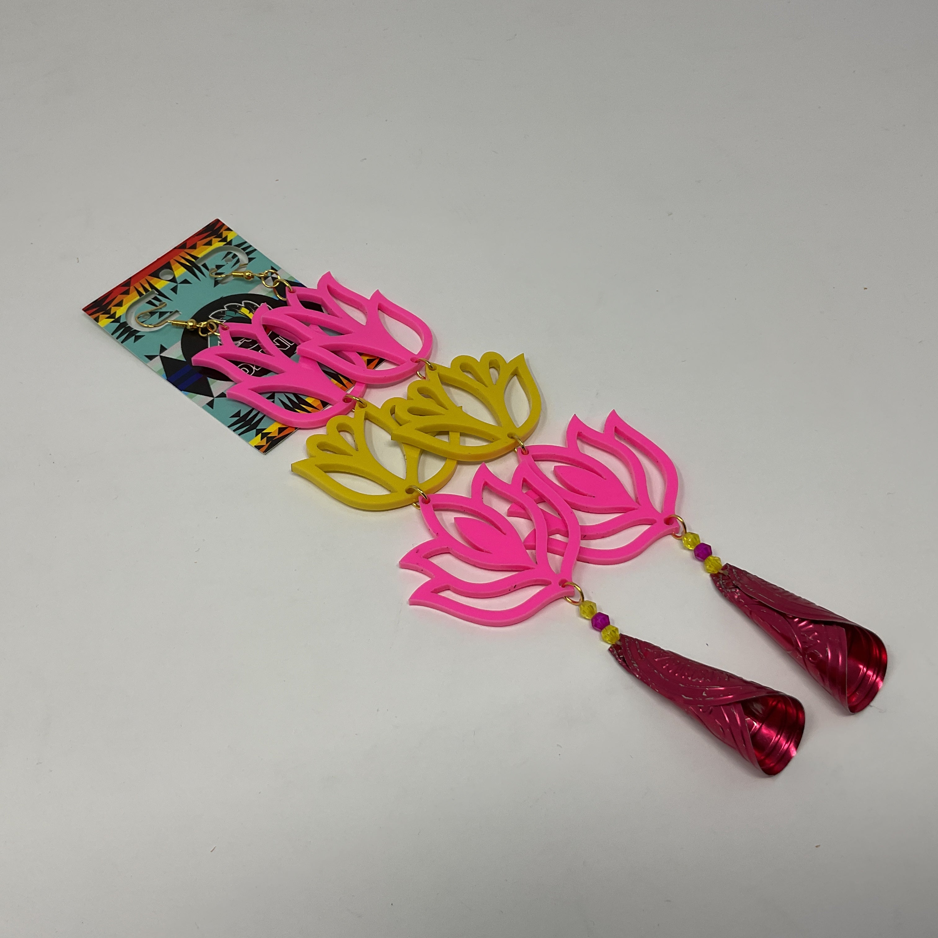 Handmade Long Acrylic Earrings