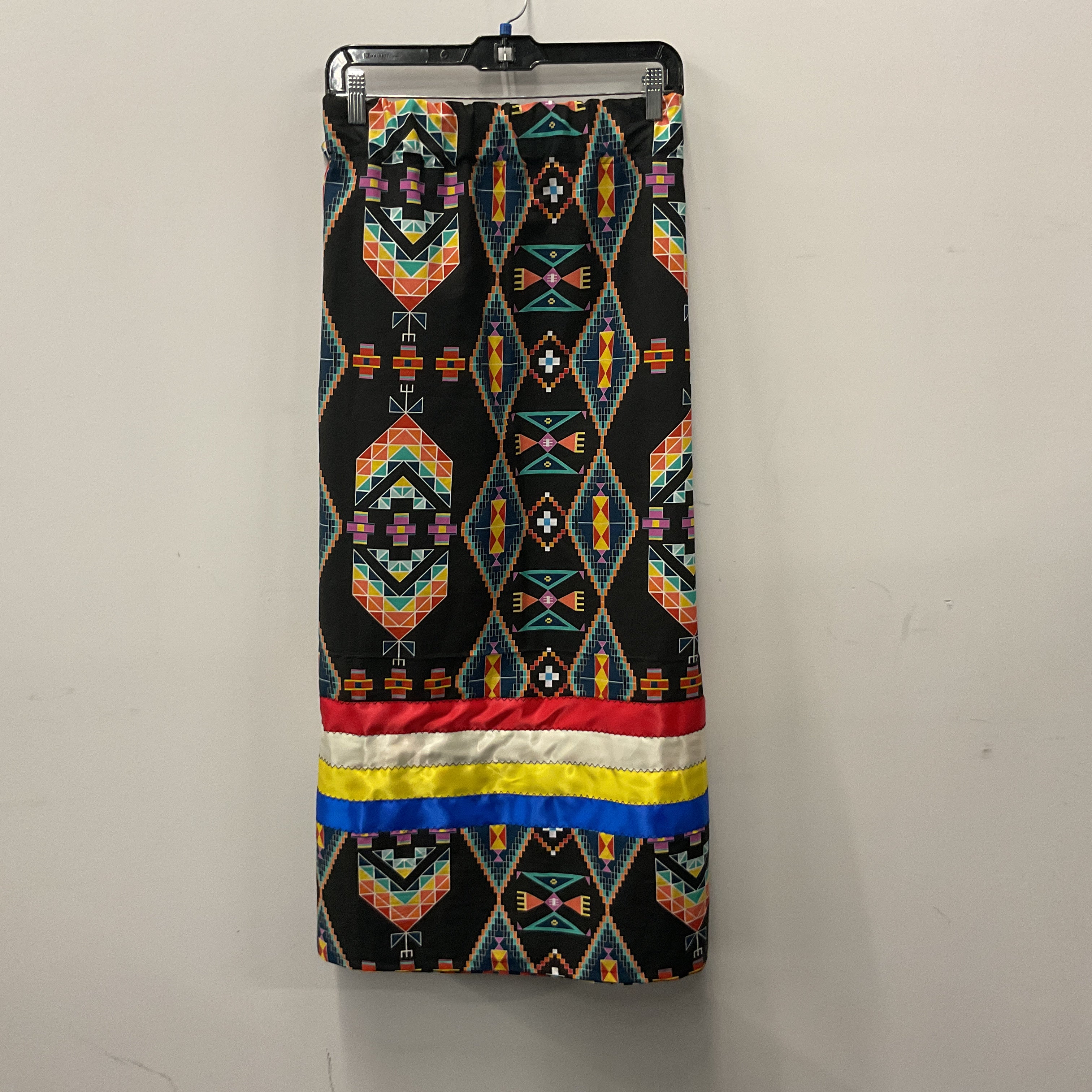 Handmade Geometric Red/White/Yellow/Blue Ribbon Skirt