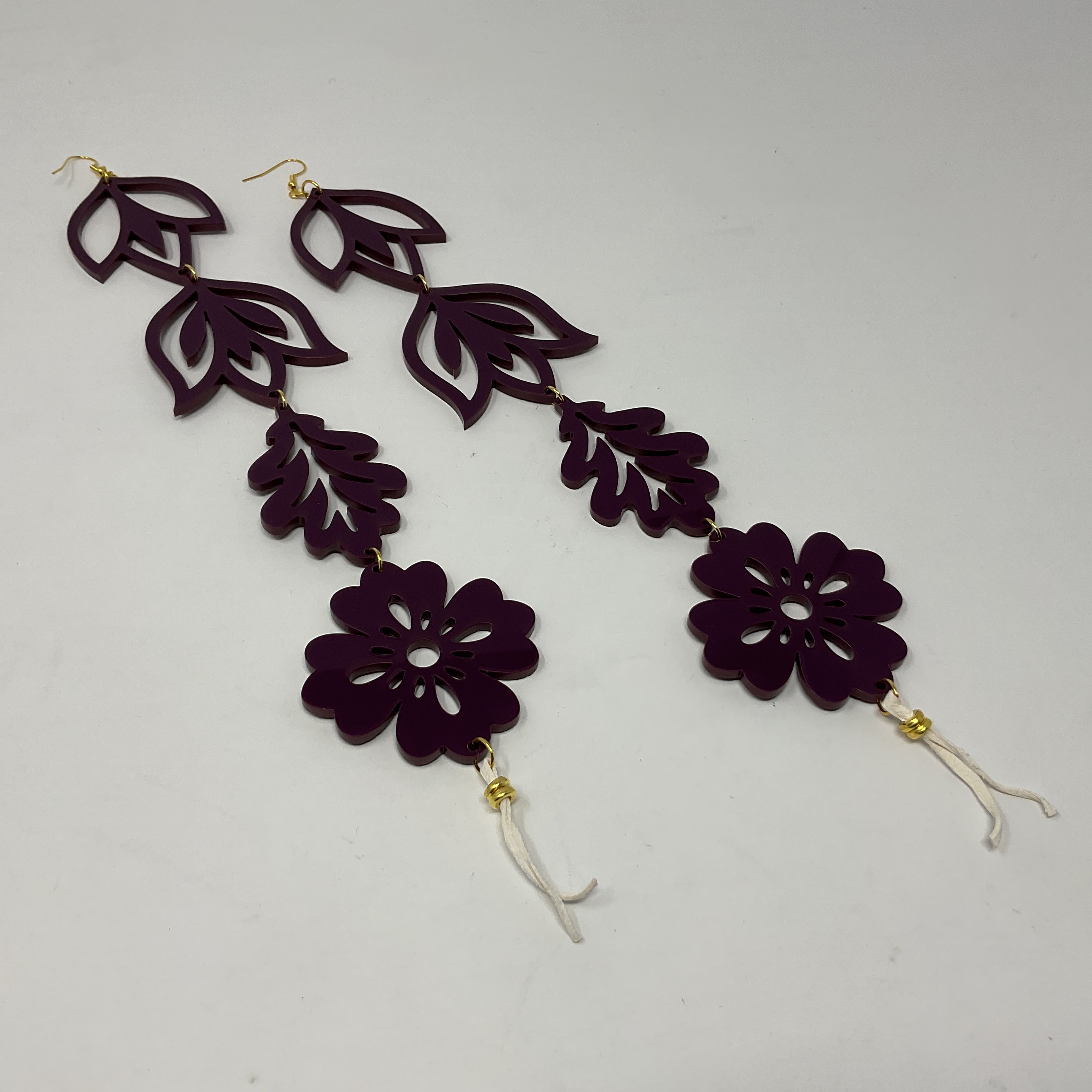 Handmade Long Acrylic Earrings