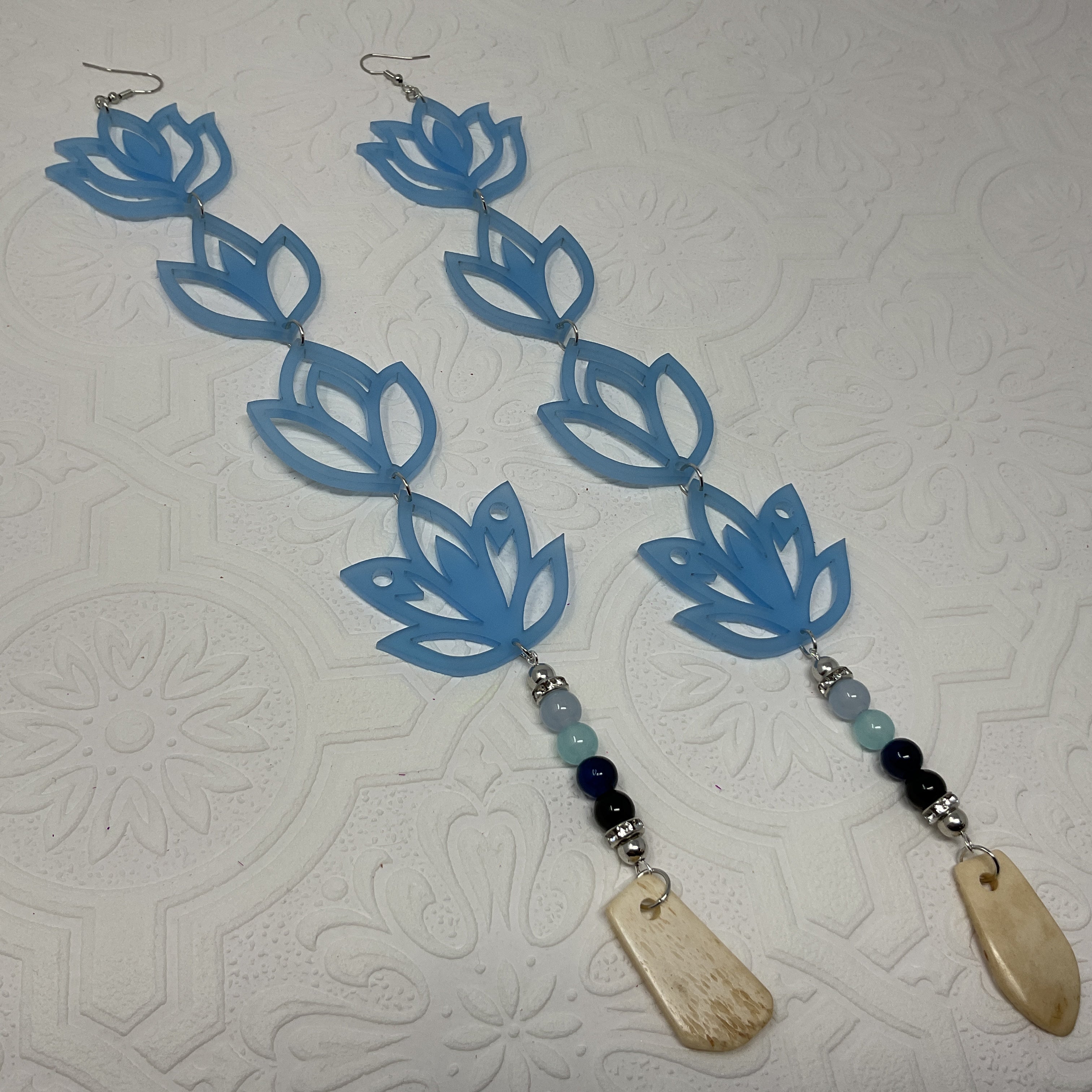 Handmade Long Acrylic Earrings