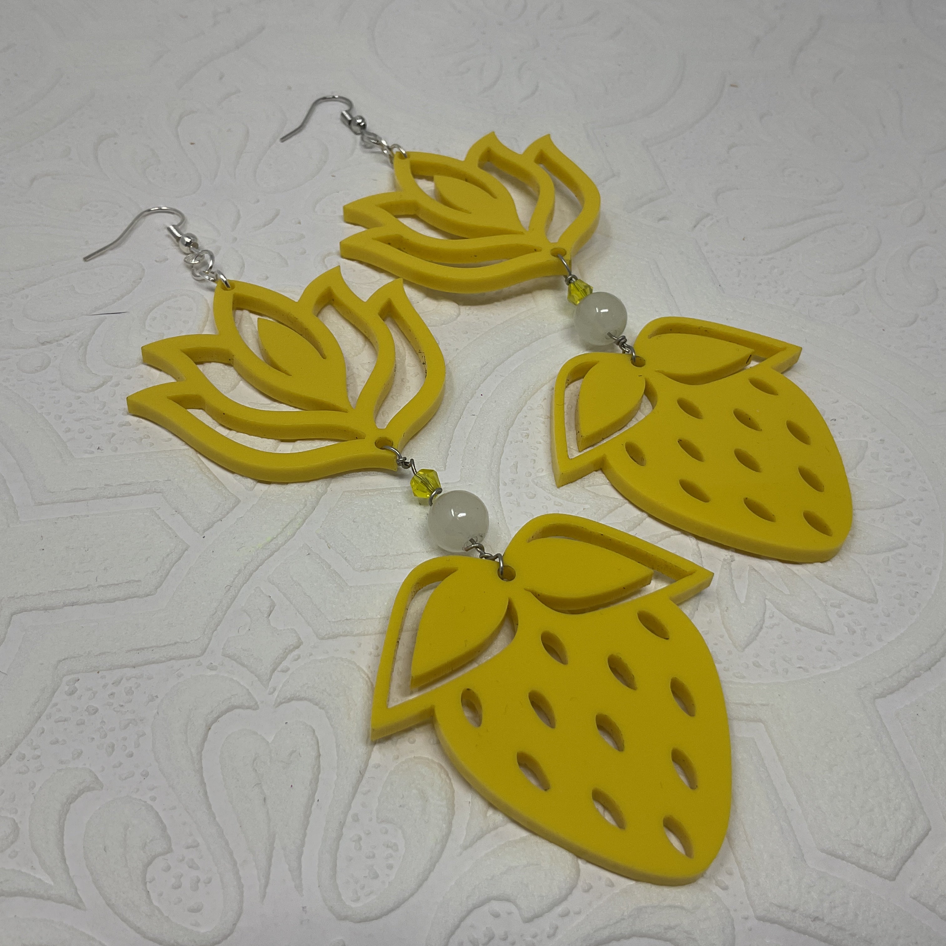 Handmade Long Acrylic Earrings