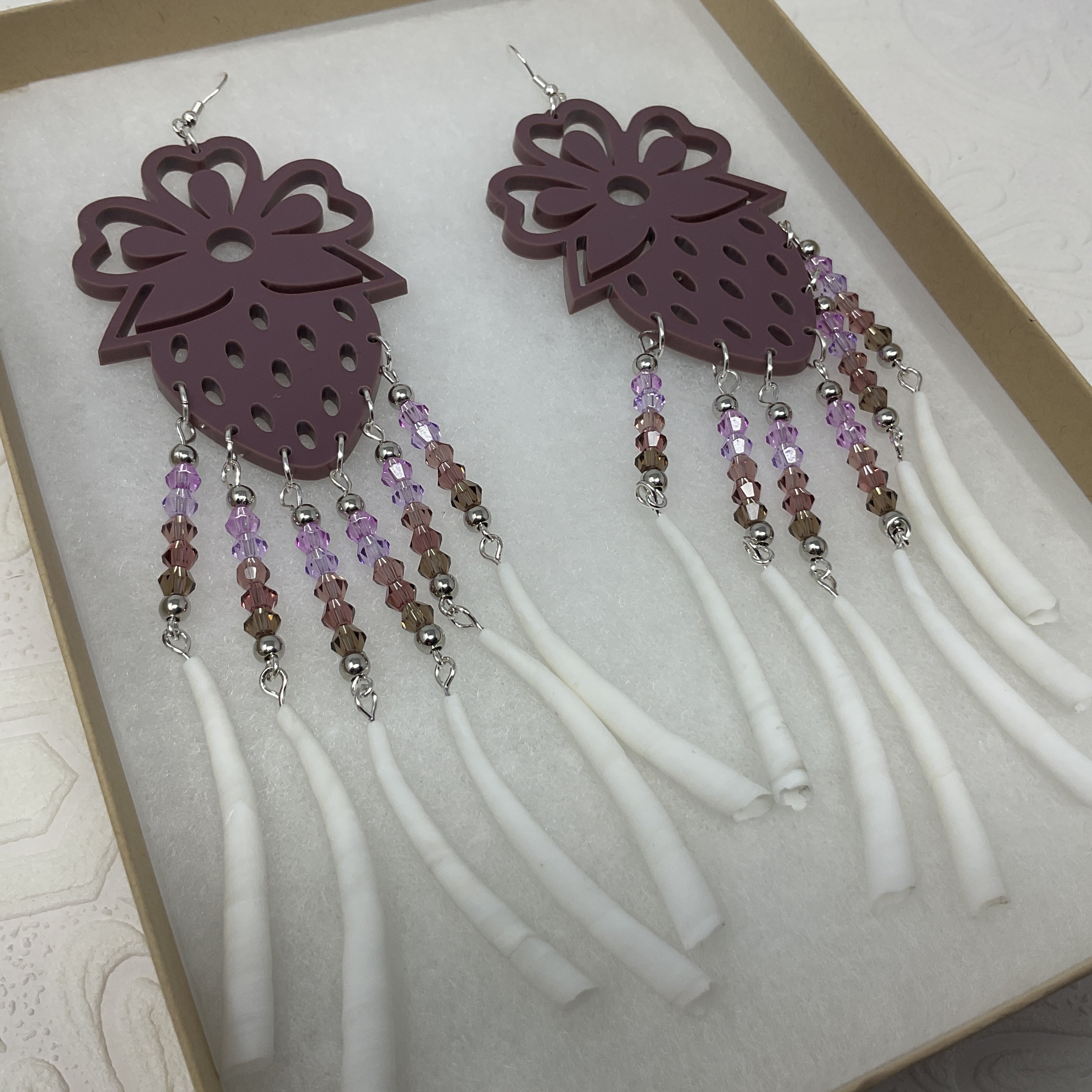 Single-Tier Acrylic Earrings