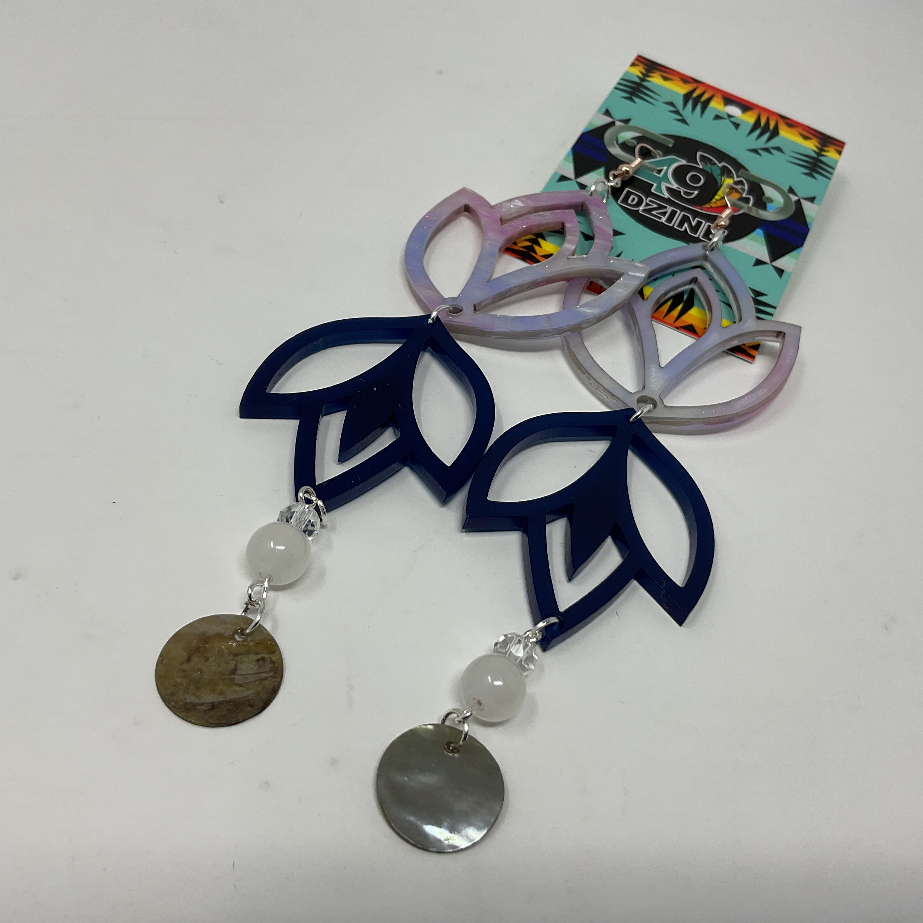 Handmade Long Acrylic Earrings