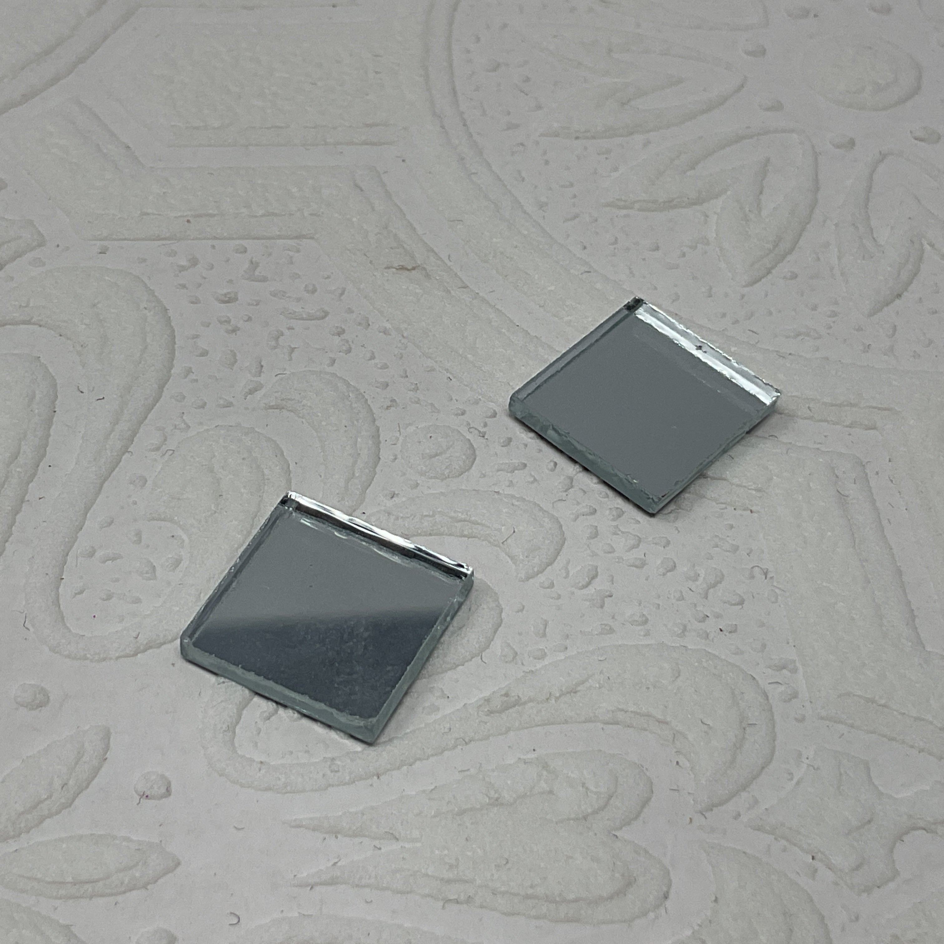 1/2 inch Square Mirror Center Set of 2