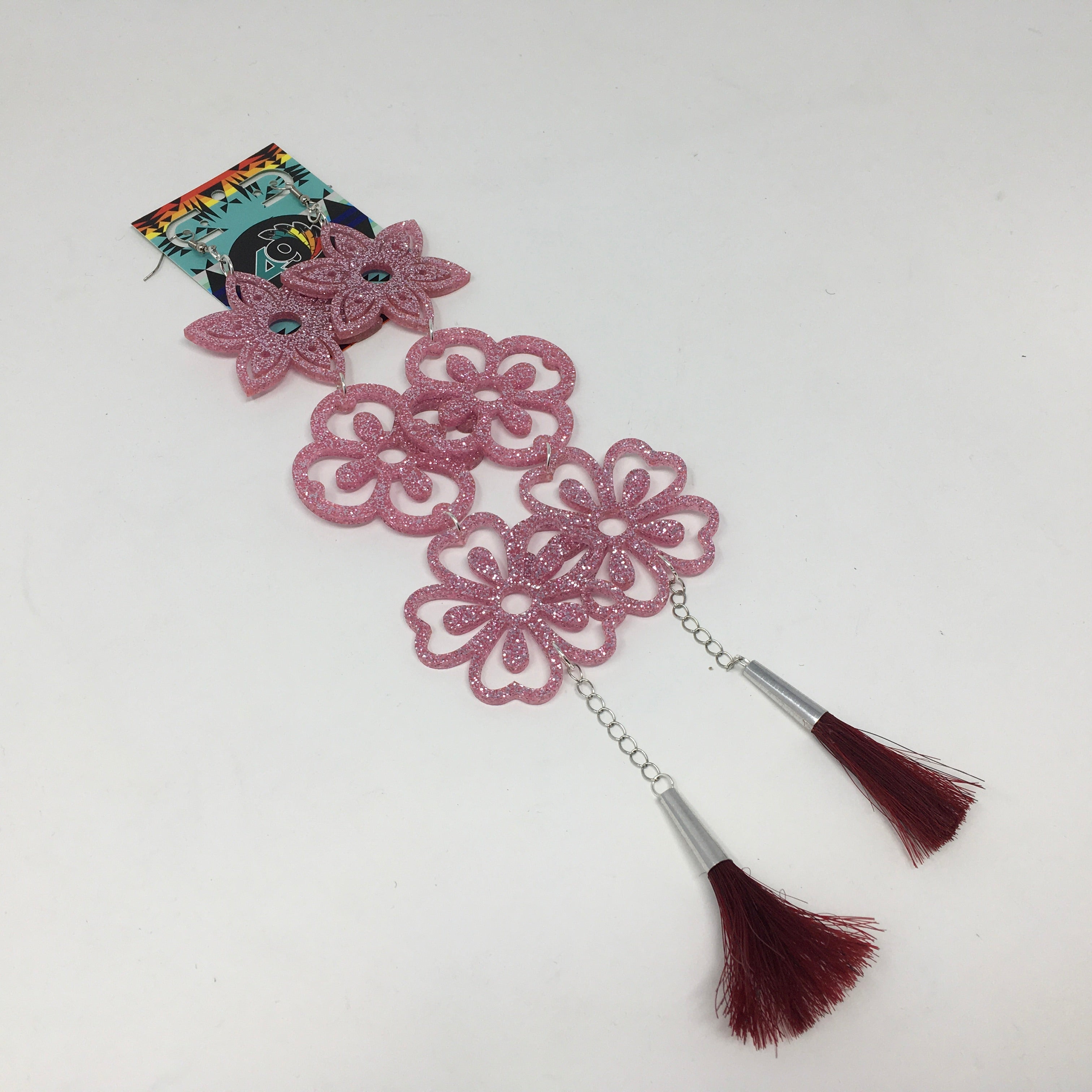 Handmade Long Acrylic Earrings