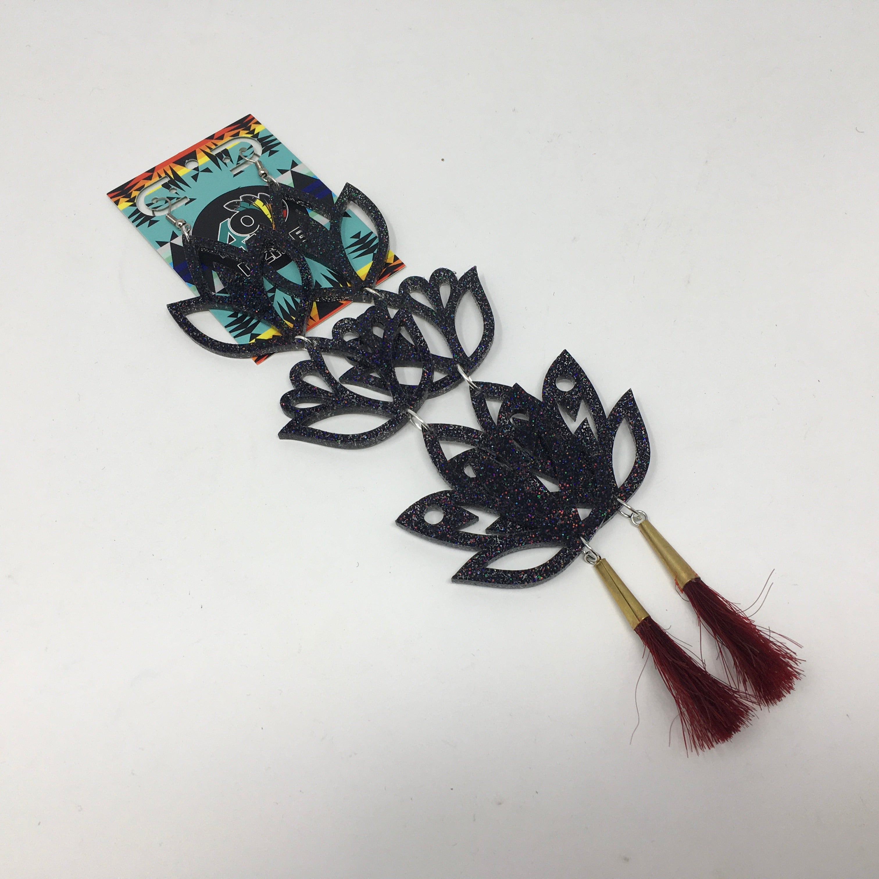 Handmade Long Acrylic Earrings