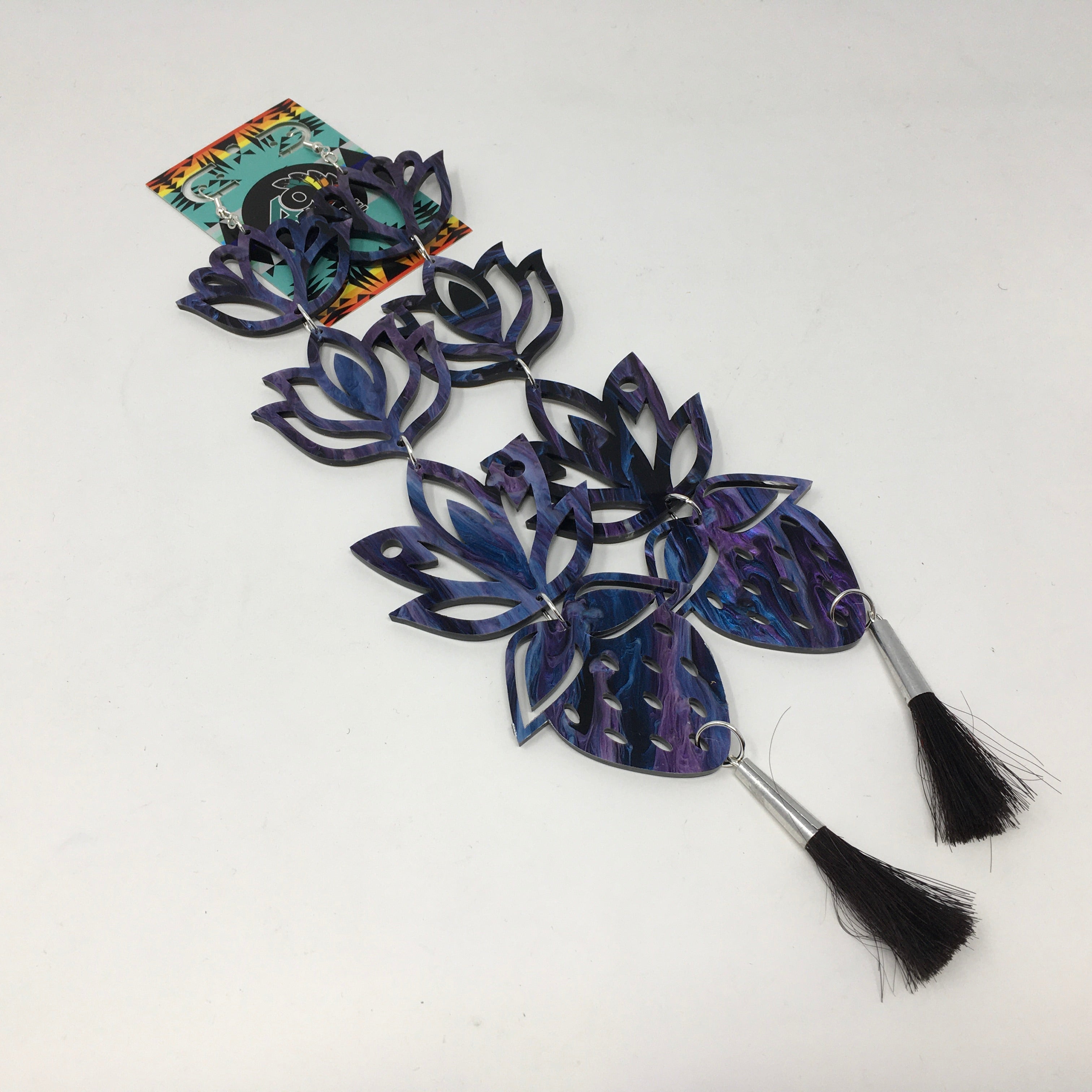 Handmade Long Acrylic Earrings