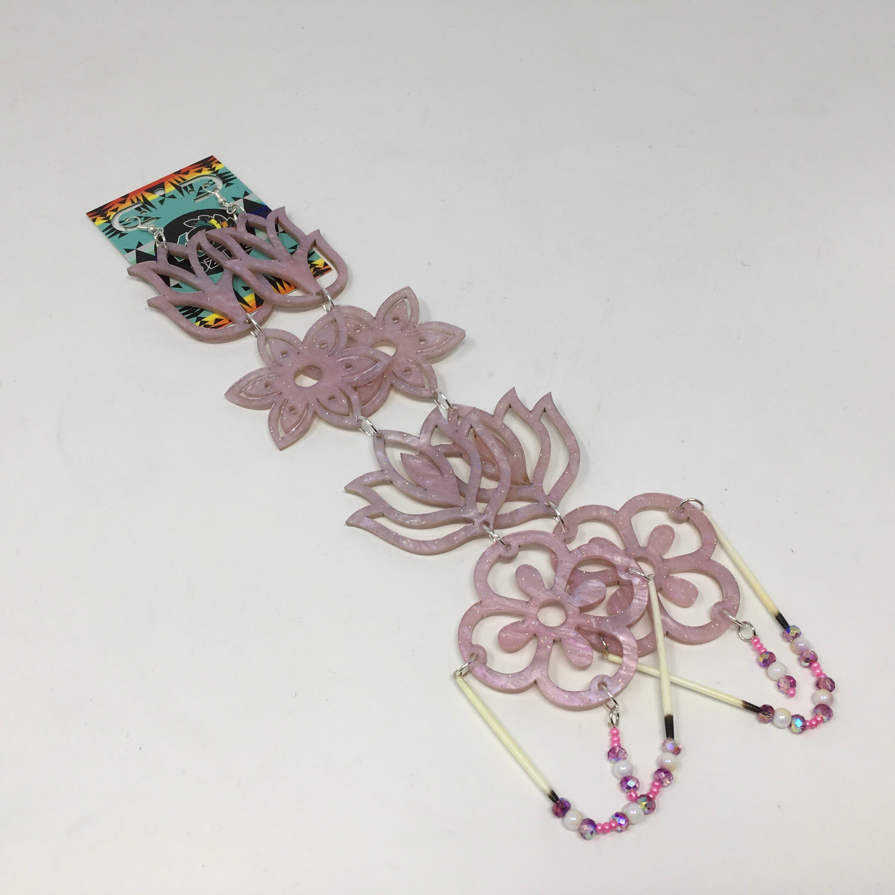 Handmade Long Acrylic Earrings