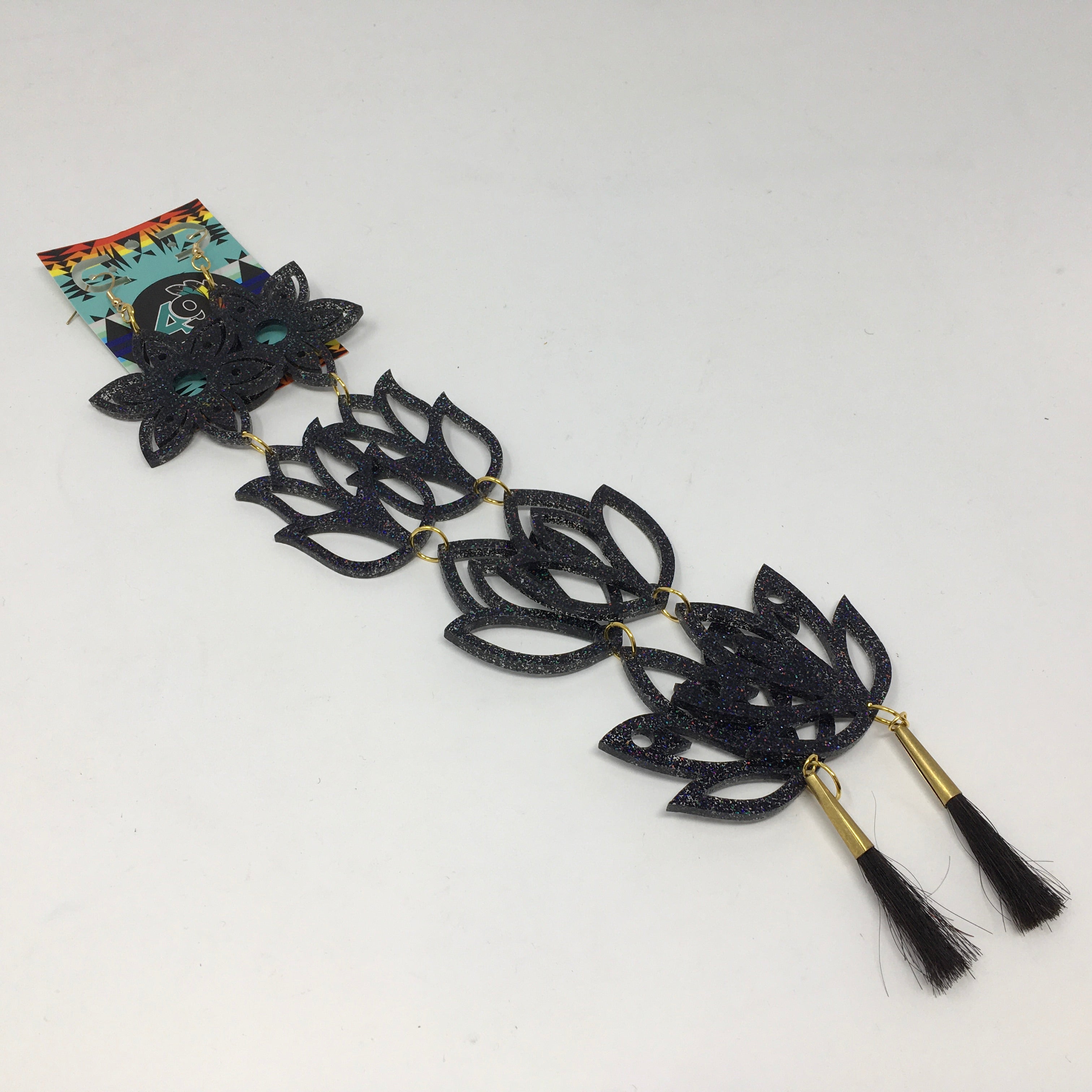 Handmade Long Acrylic Earrings