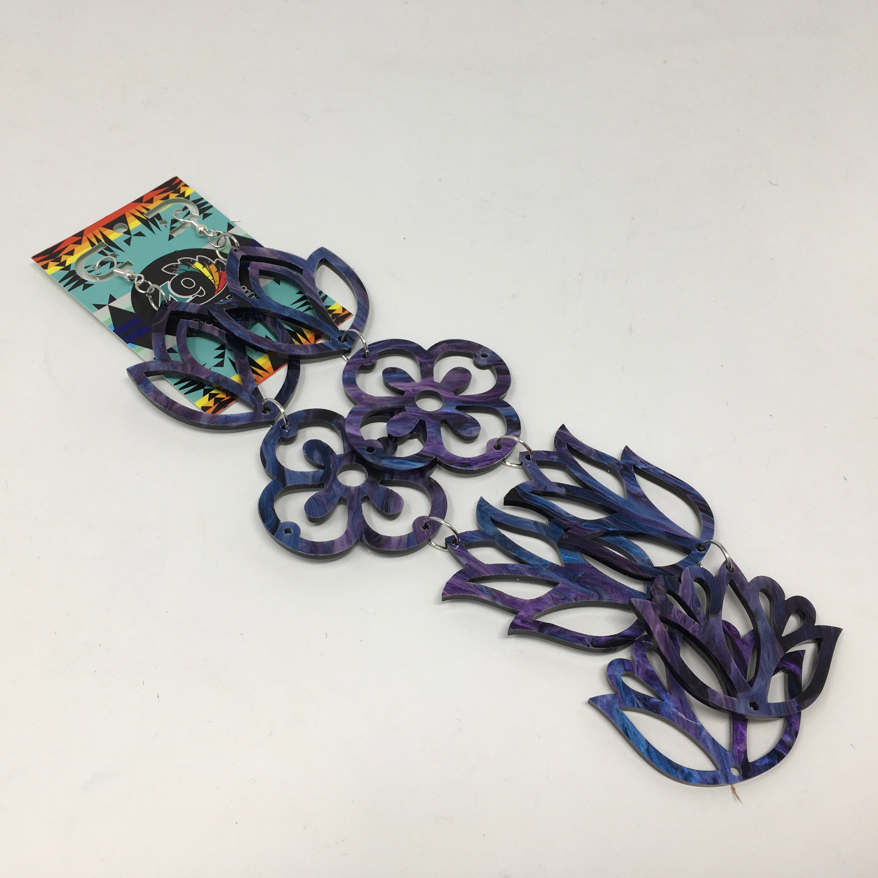 Handmade Long Acrylic Earrings