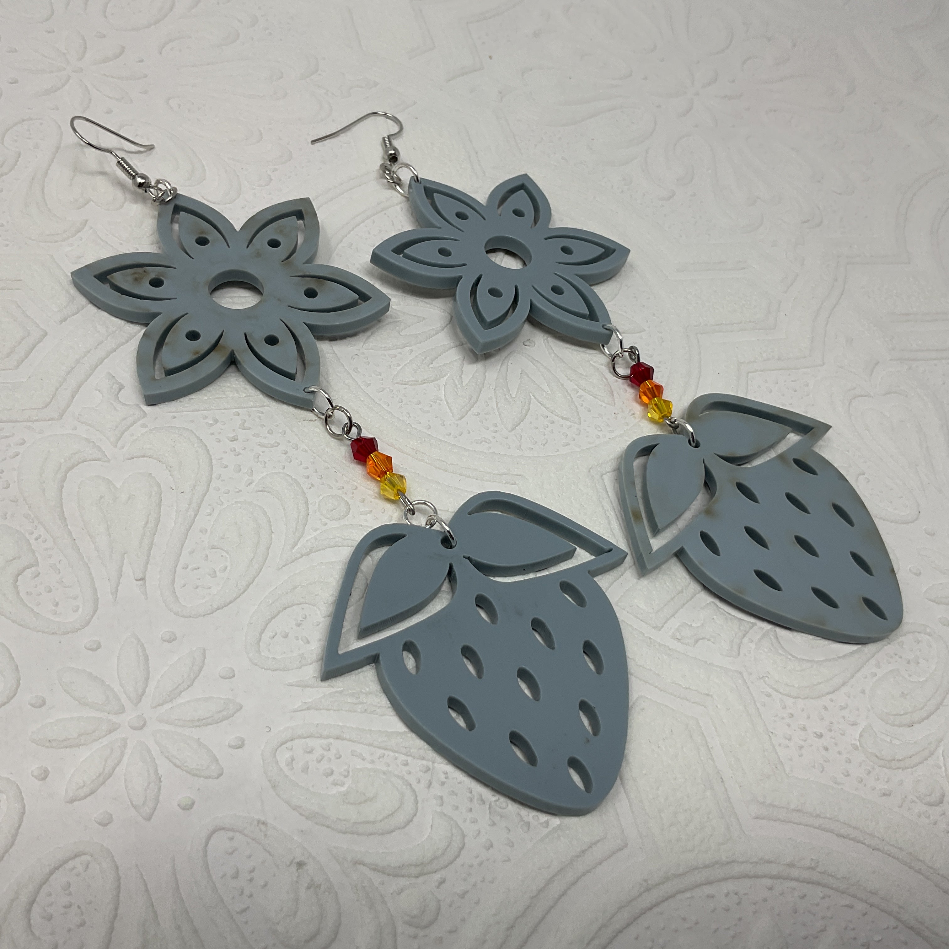 Handmade Long Acrylic Earrings