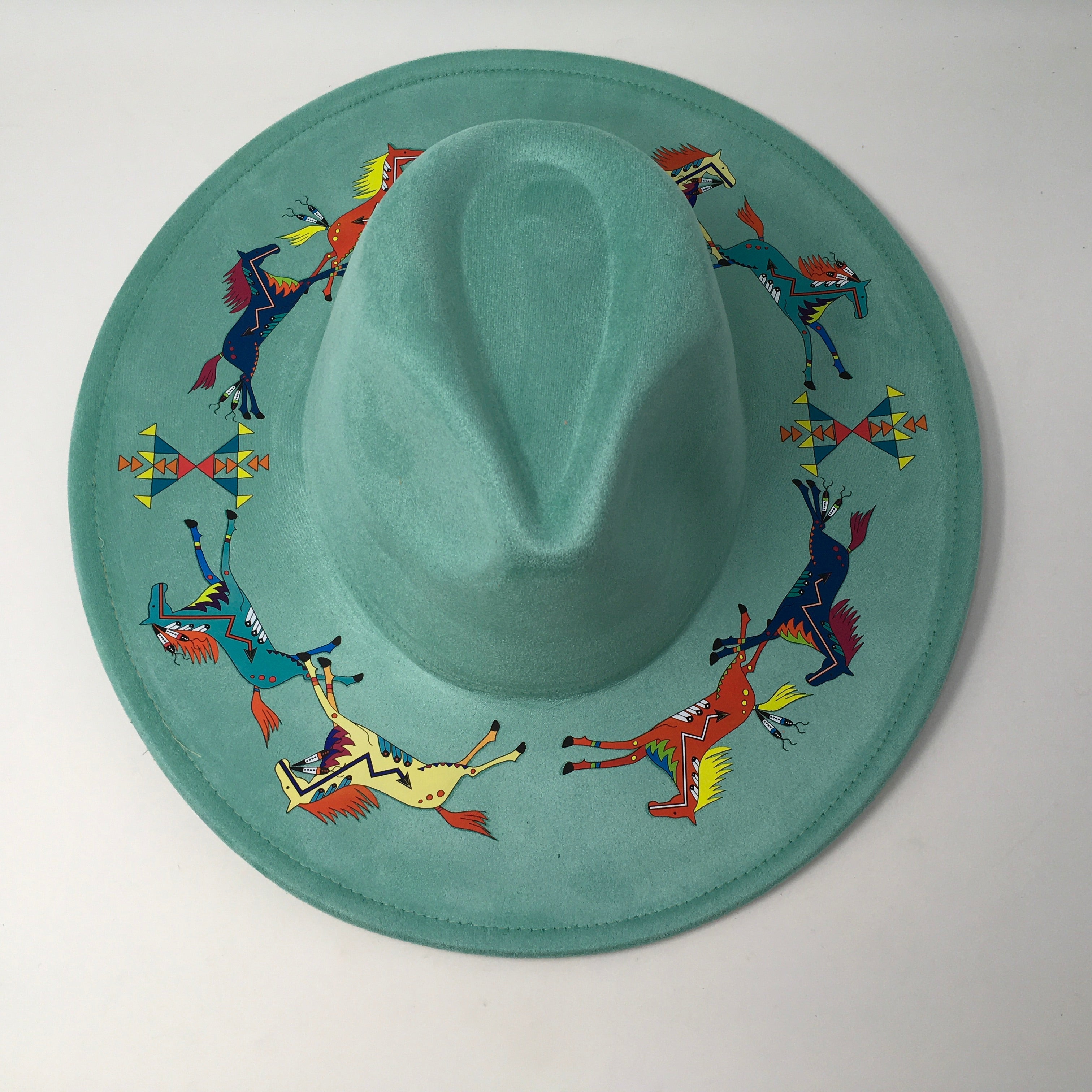 Ledger Horses Fedora Hat