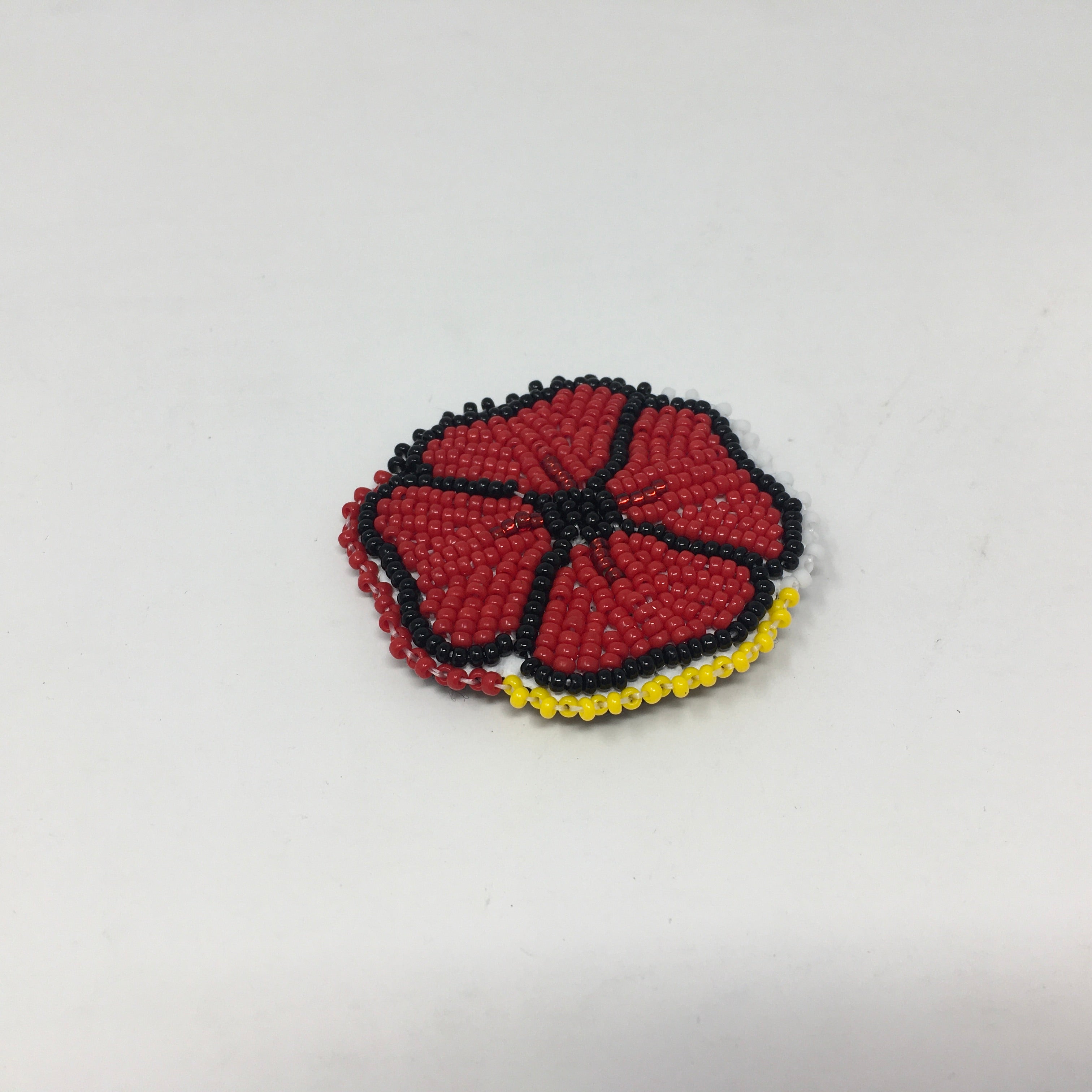 Handmade Beaded Poppy