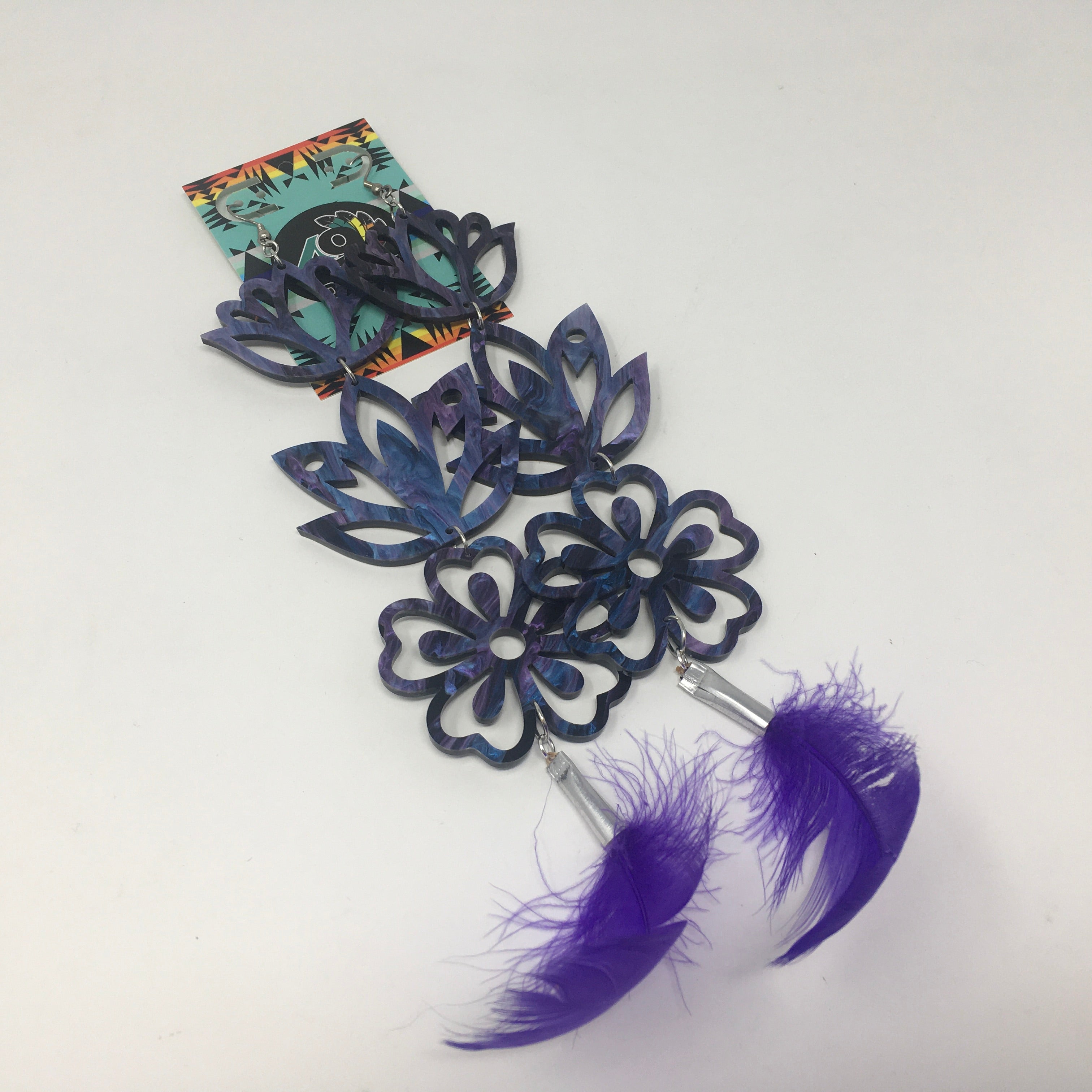 Handmade Long Acrylic Earrings