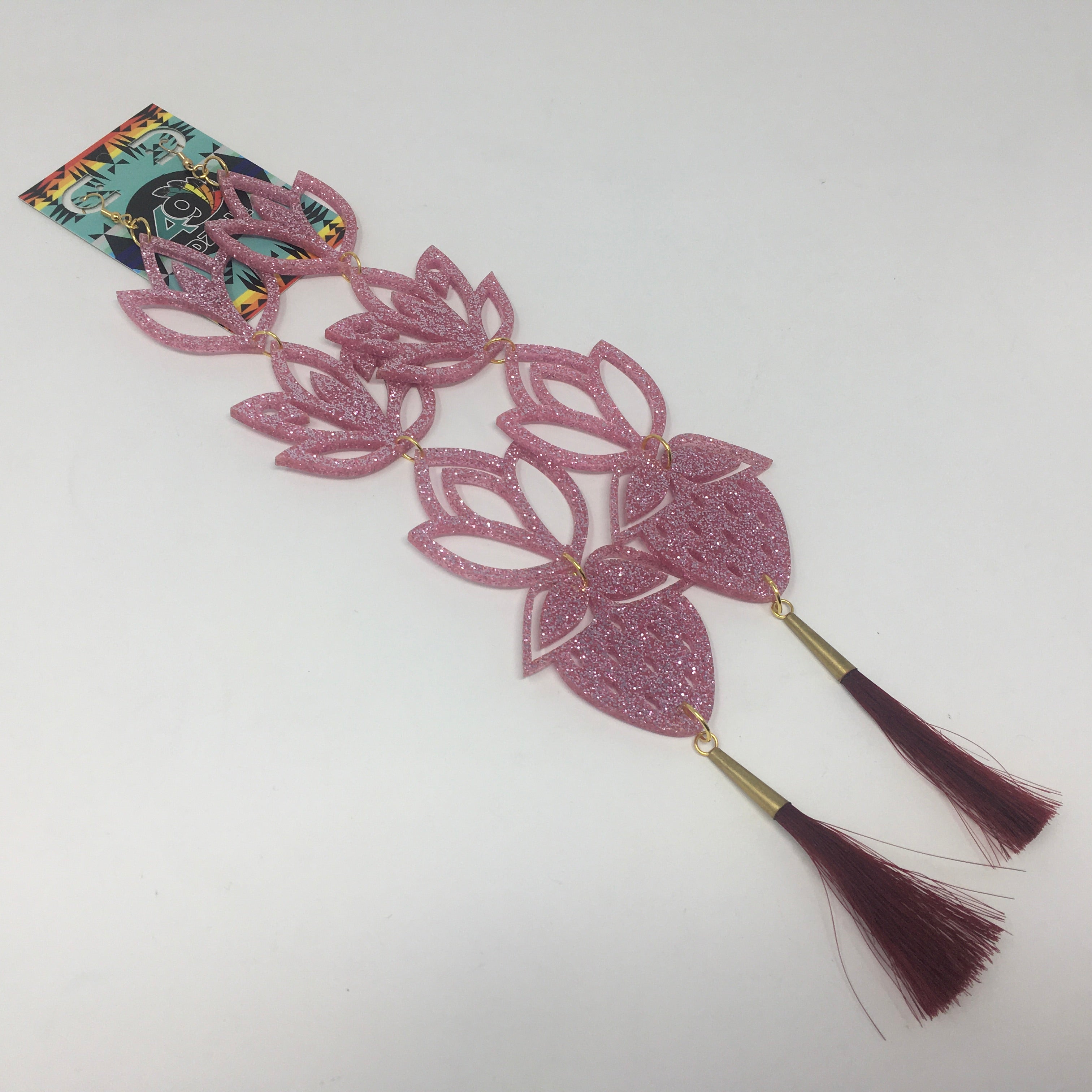 Handmade Long Acrylic Earrings