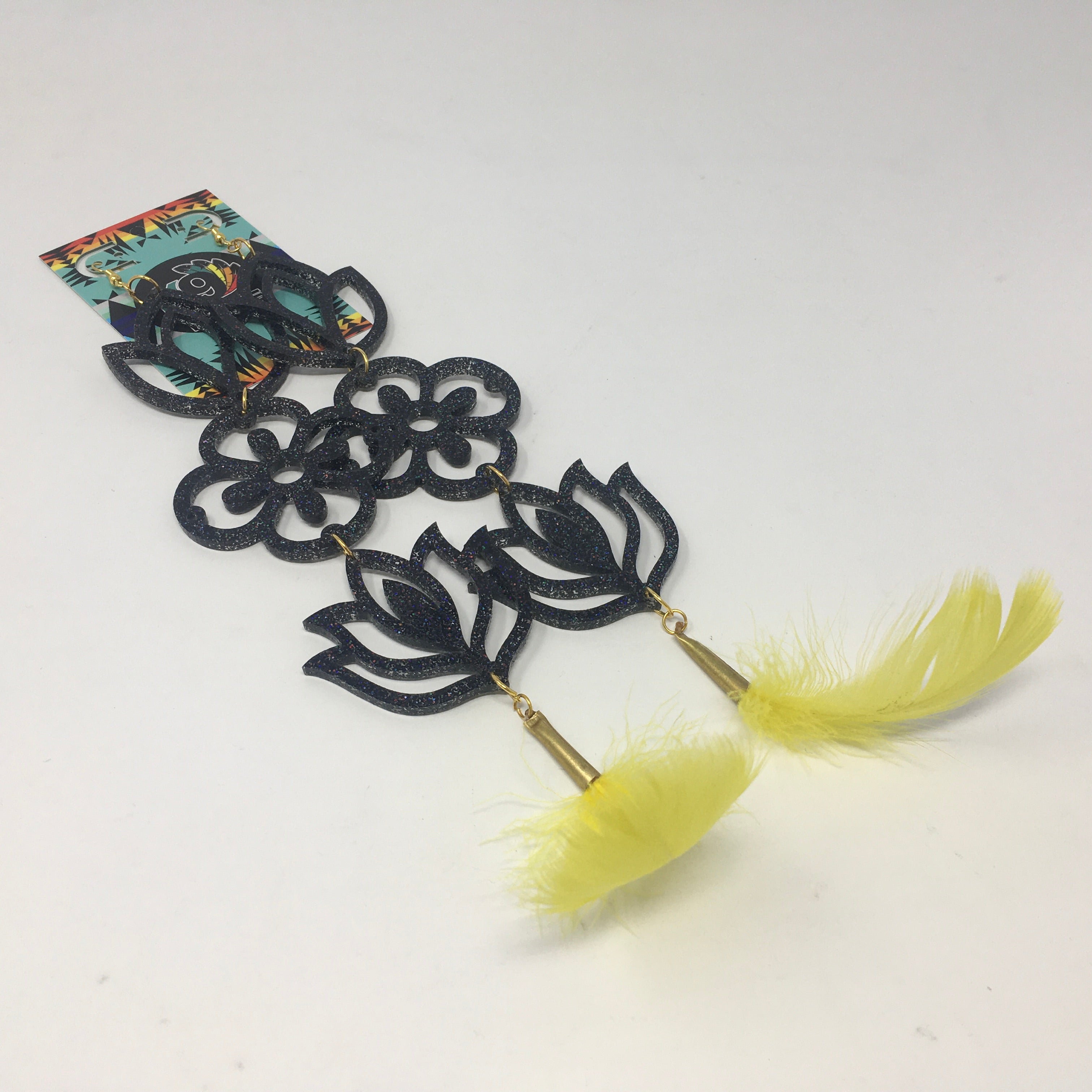 Handmade Long Acrylic Earrings