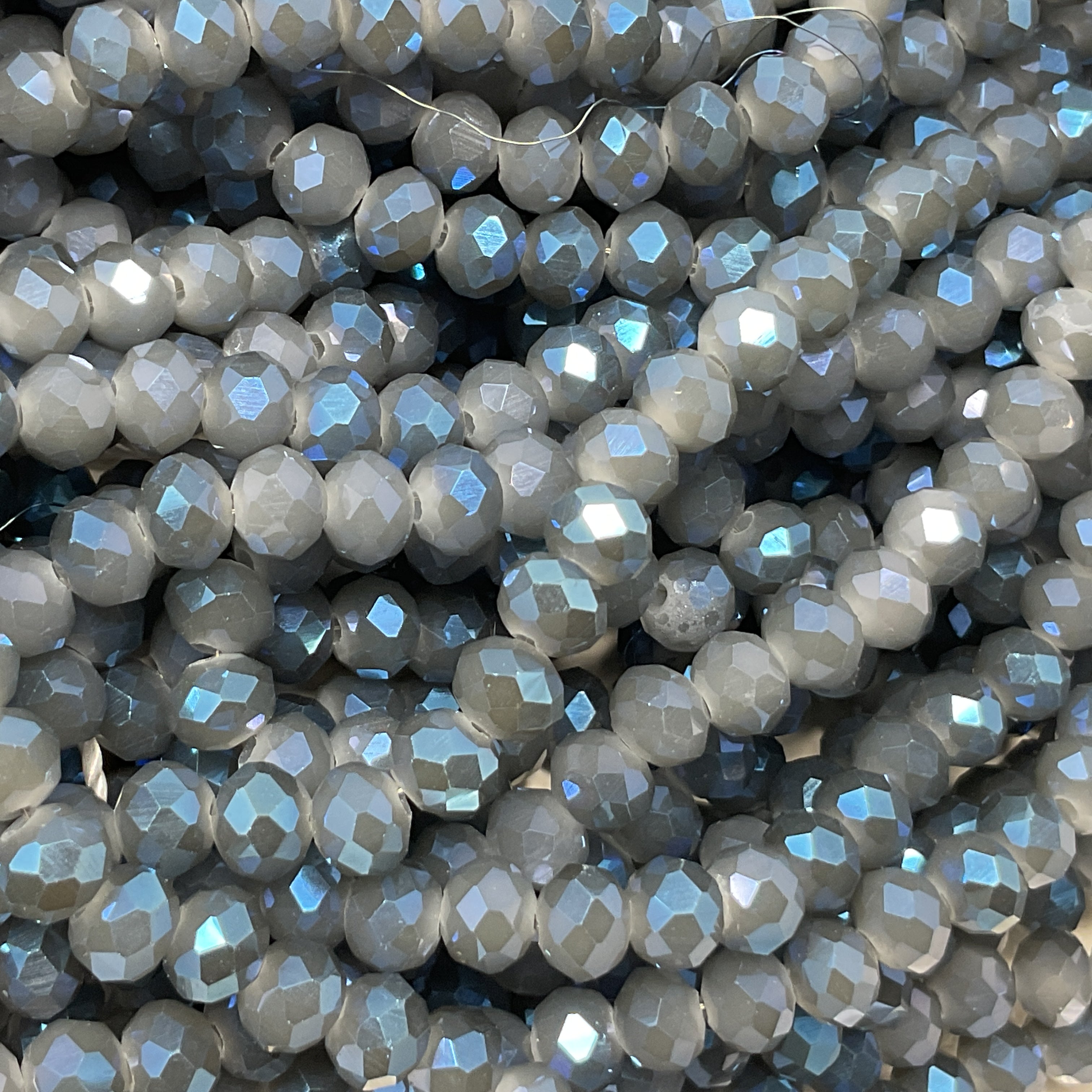 6mm Rondelle Glass Bead - Crystal Farm