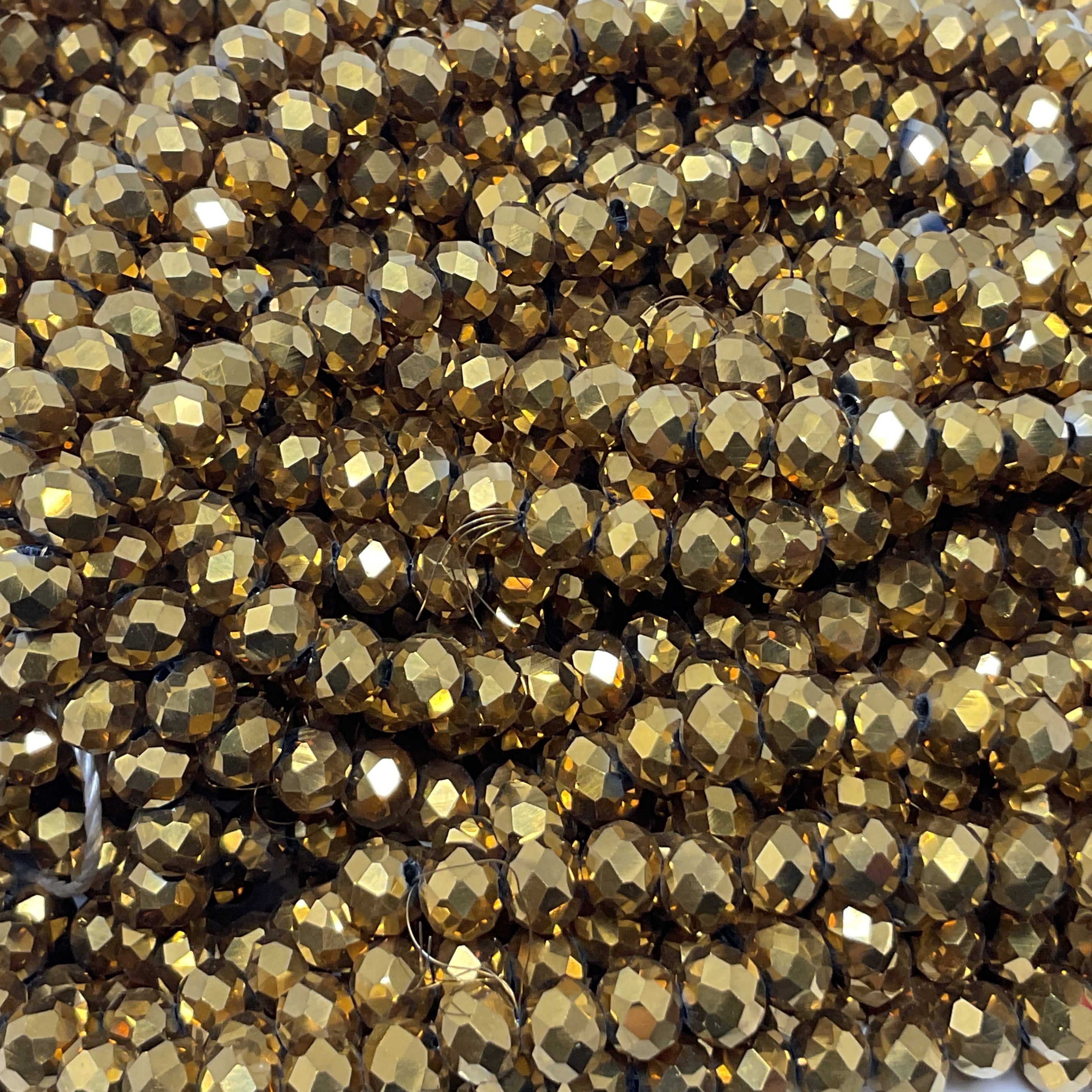 6mm Rondelle Glass Bead - Crystal Treasure