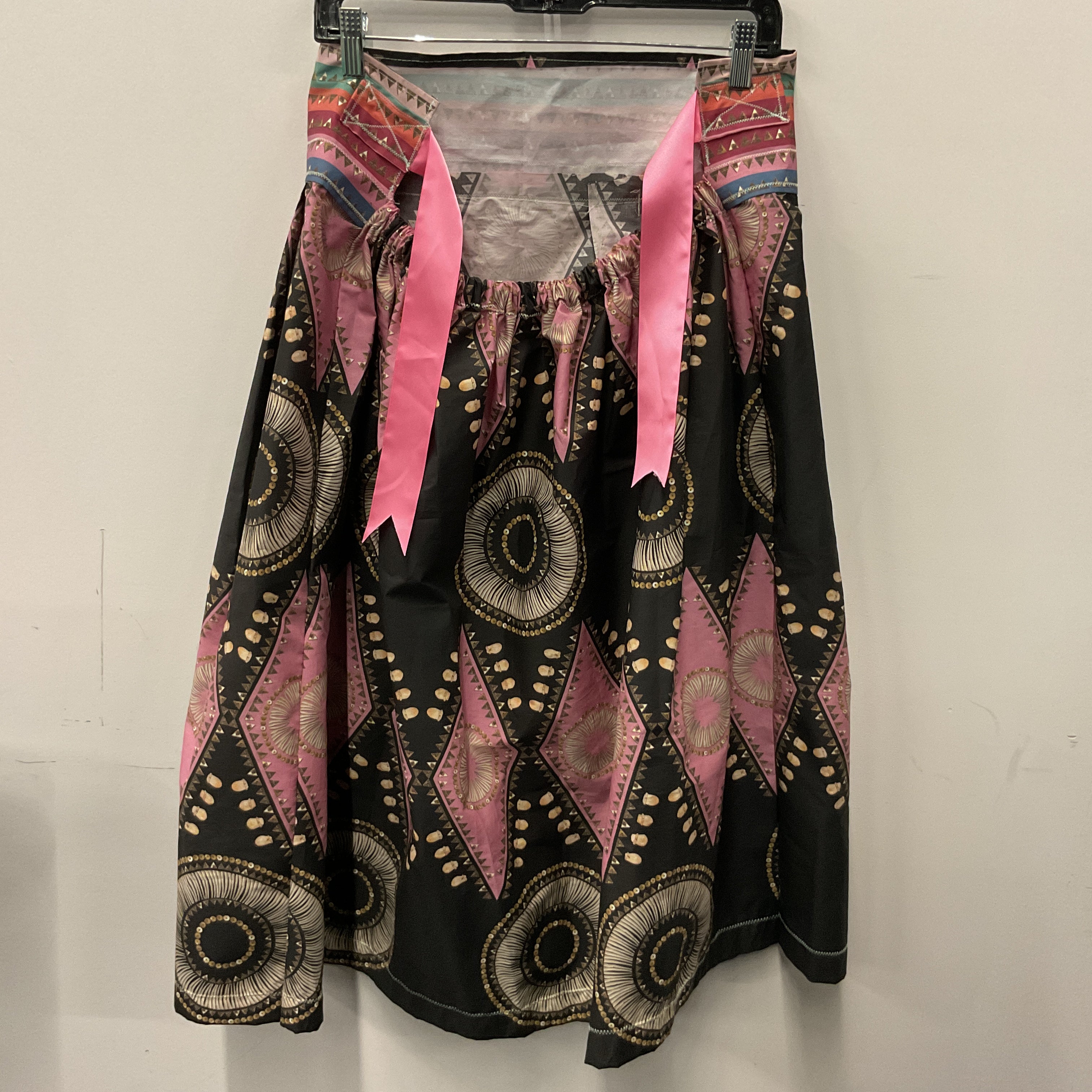 Handmade Elk Teeth Honour Black Ribbon Skirt