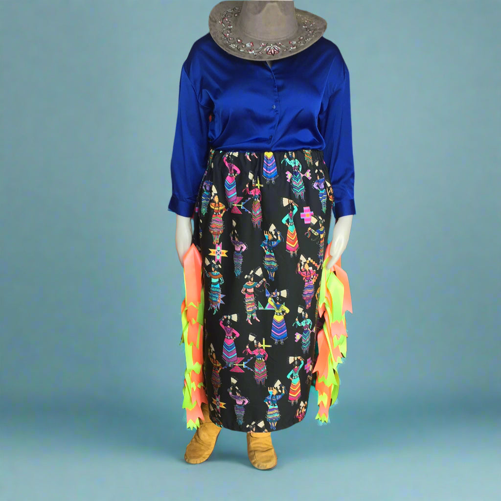 Jingle Dancer Black Ribbon Skirt