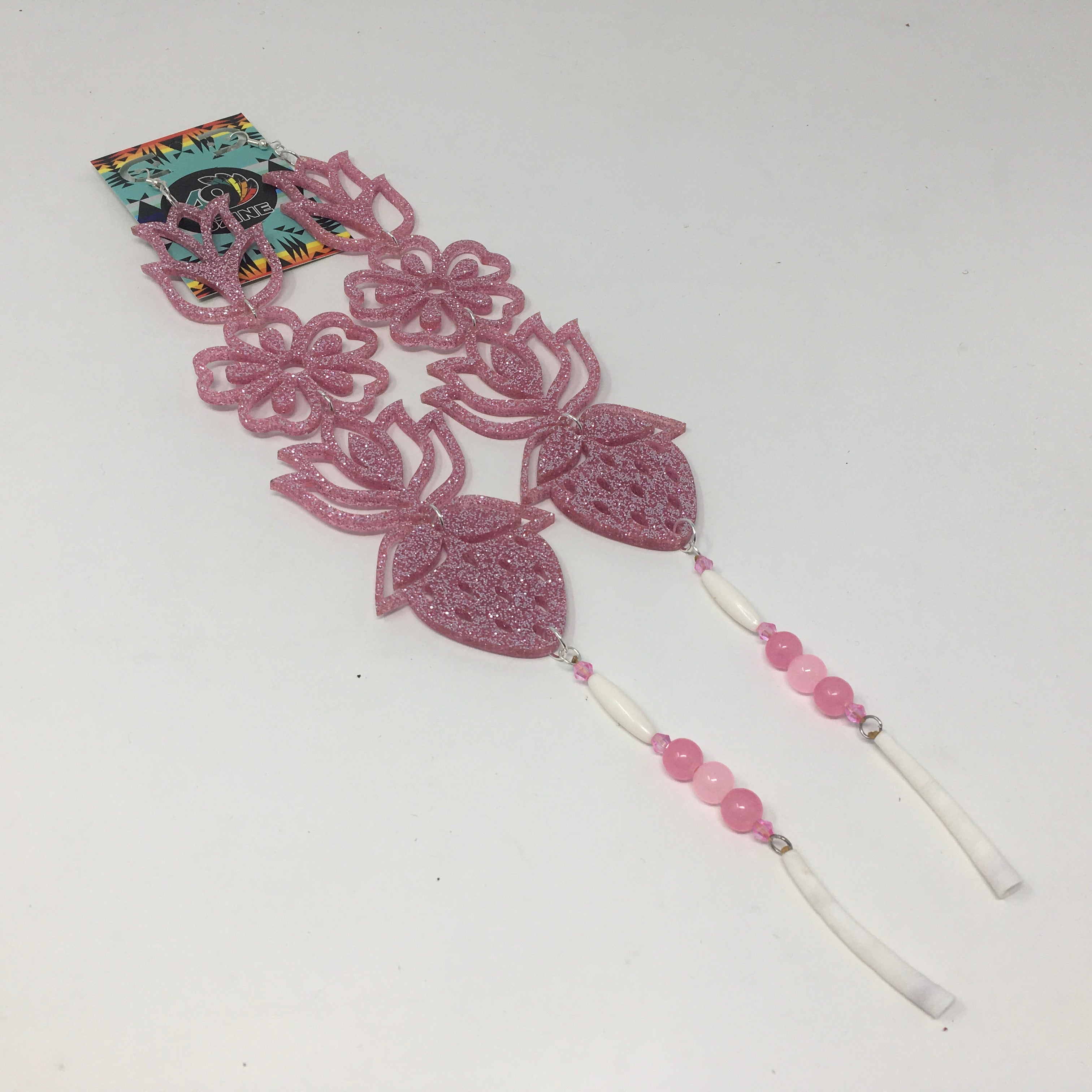 Handmade Long Acrylic Earrings