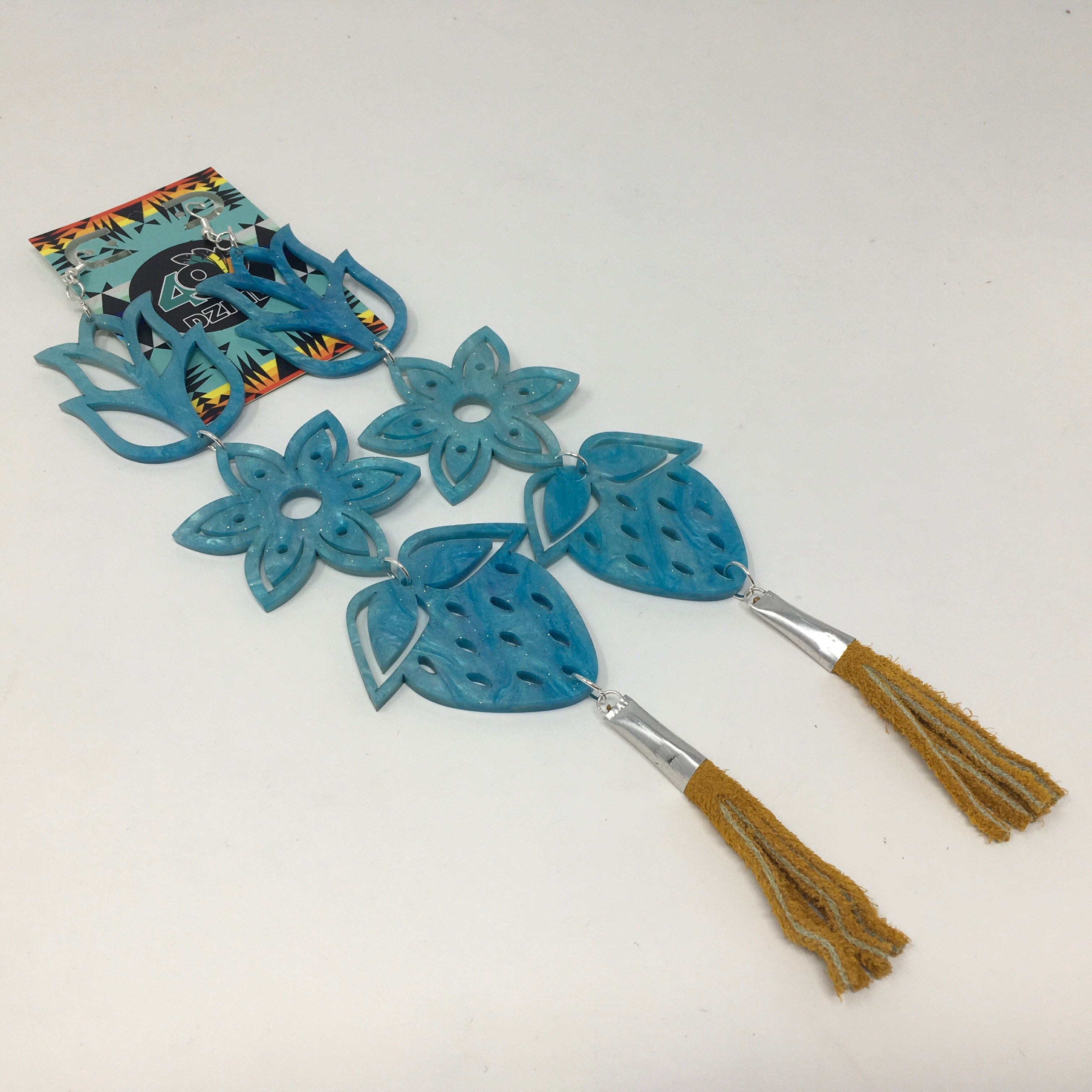 Handmade Long Acrylic Earrings