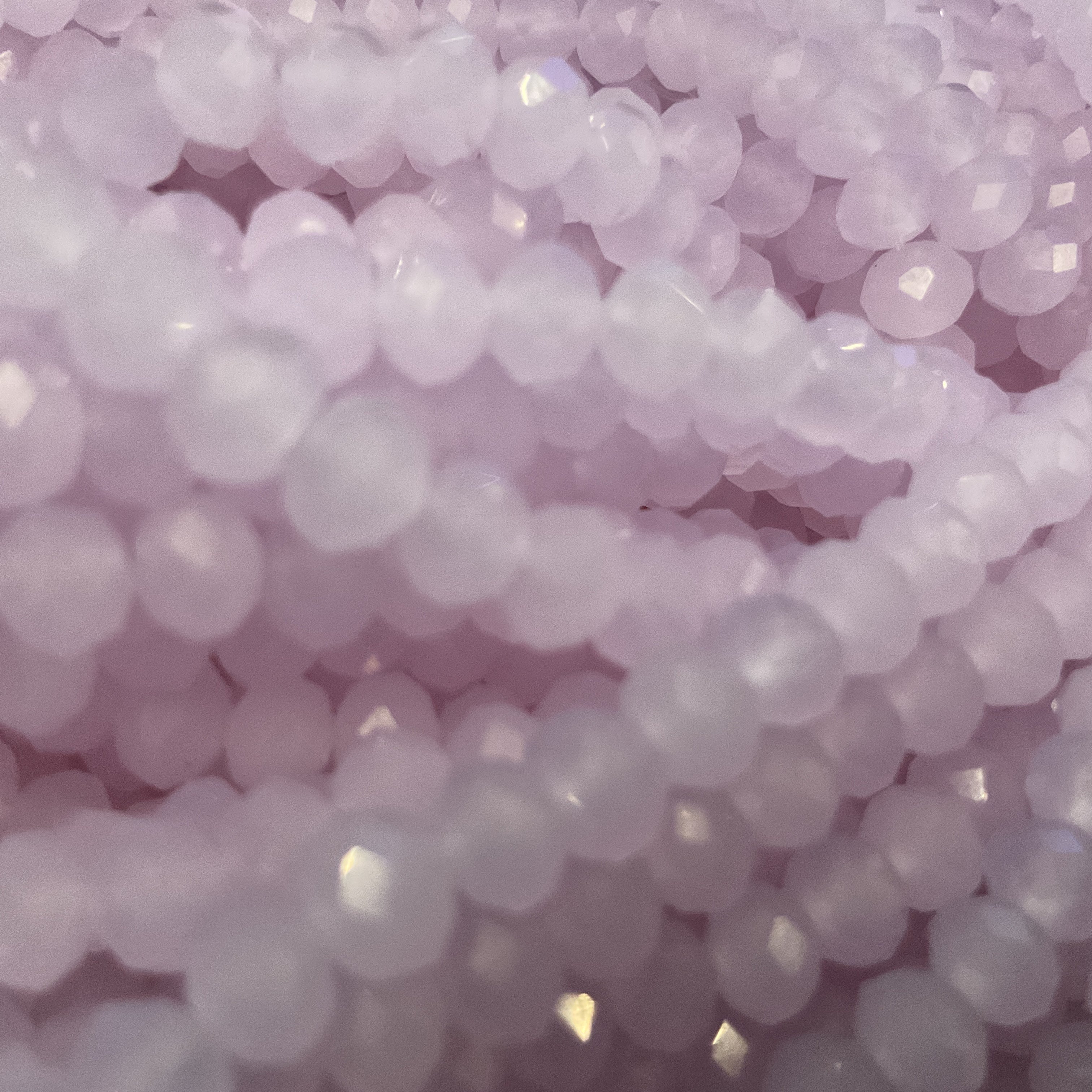 6mm Rondelle Glass Bead - Amethyst