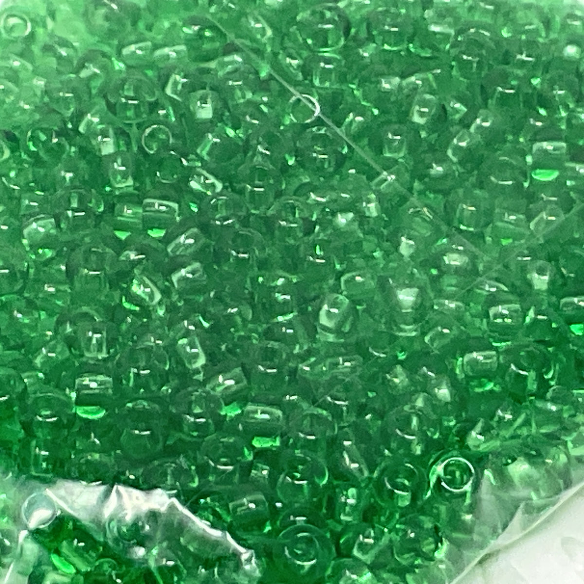 Transparent Seed Beads Size 10/0 - Peridot