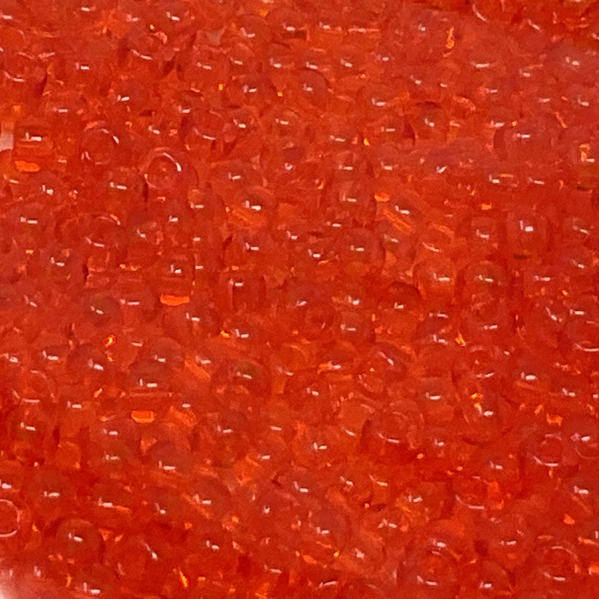 Transparent Seed Beads Size 10/0 - Tangerine