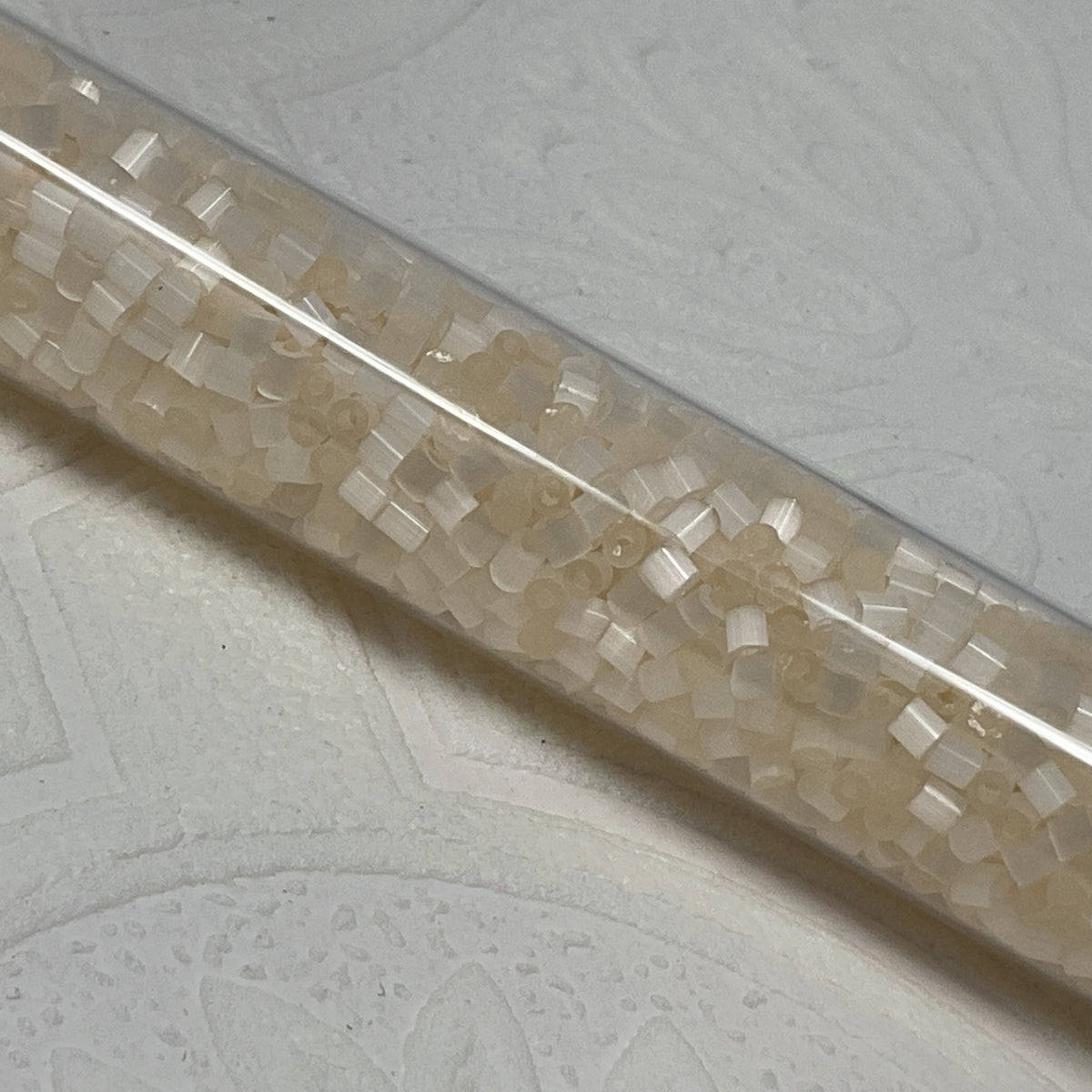 2mm Size 11/0 24g tube Cylindica Seed Beads Beige