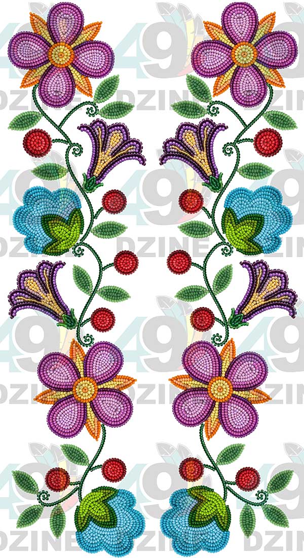 Meadow Radiance Beadwork Two arm pieces Transfer (Various Sizes)