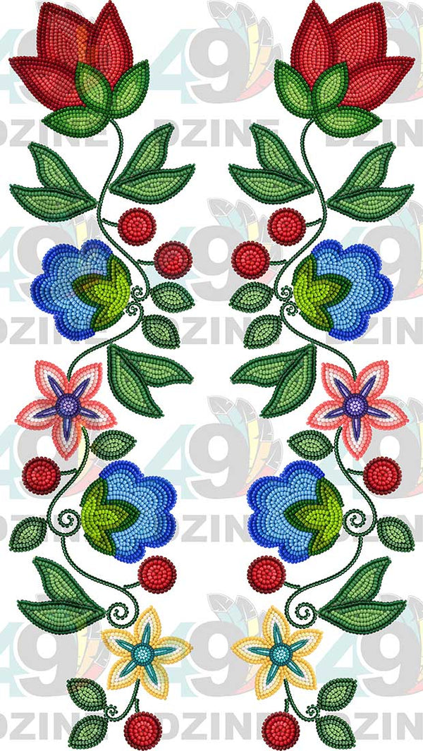 Morning Harmony Beadwork Two arm pieces Transfer (Various Sizes)