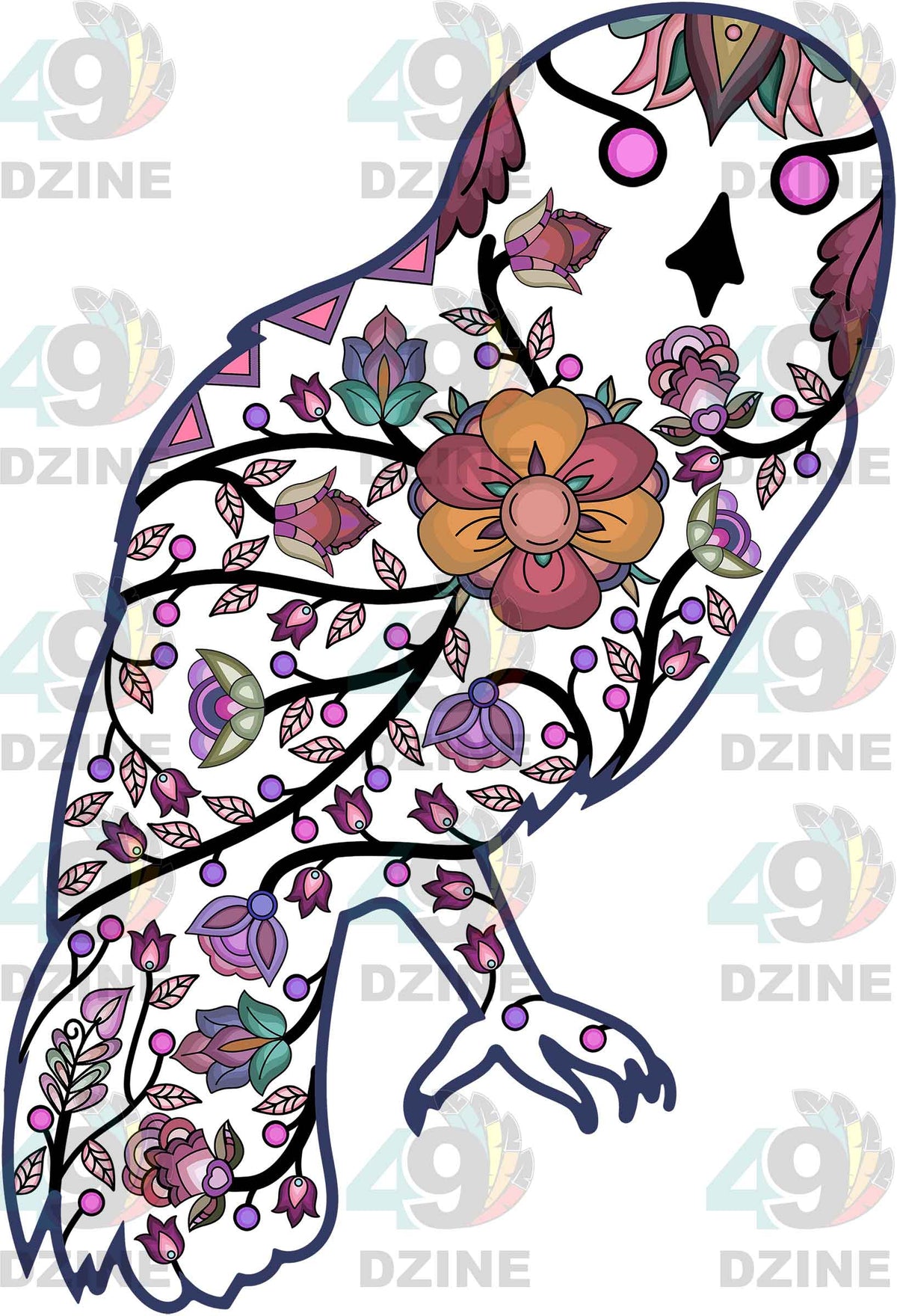Owl Animal Motif 1 Various Sizes