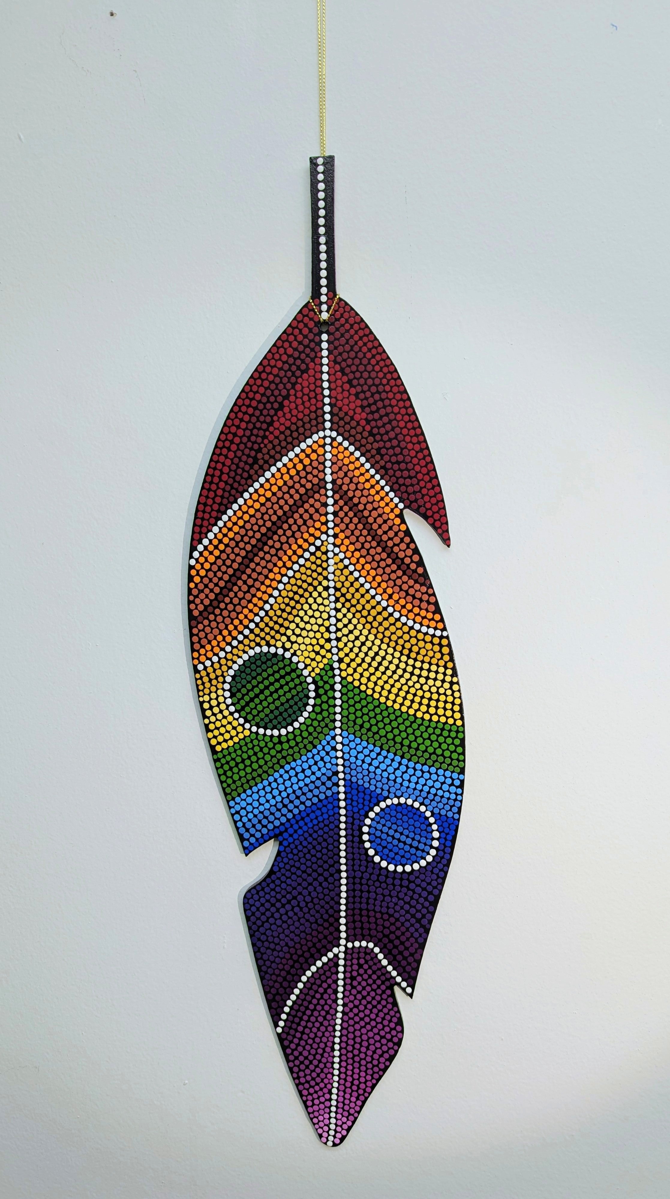 Dana Lisa Joy Feather Paintings