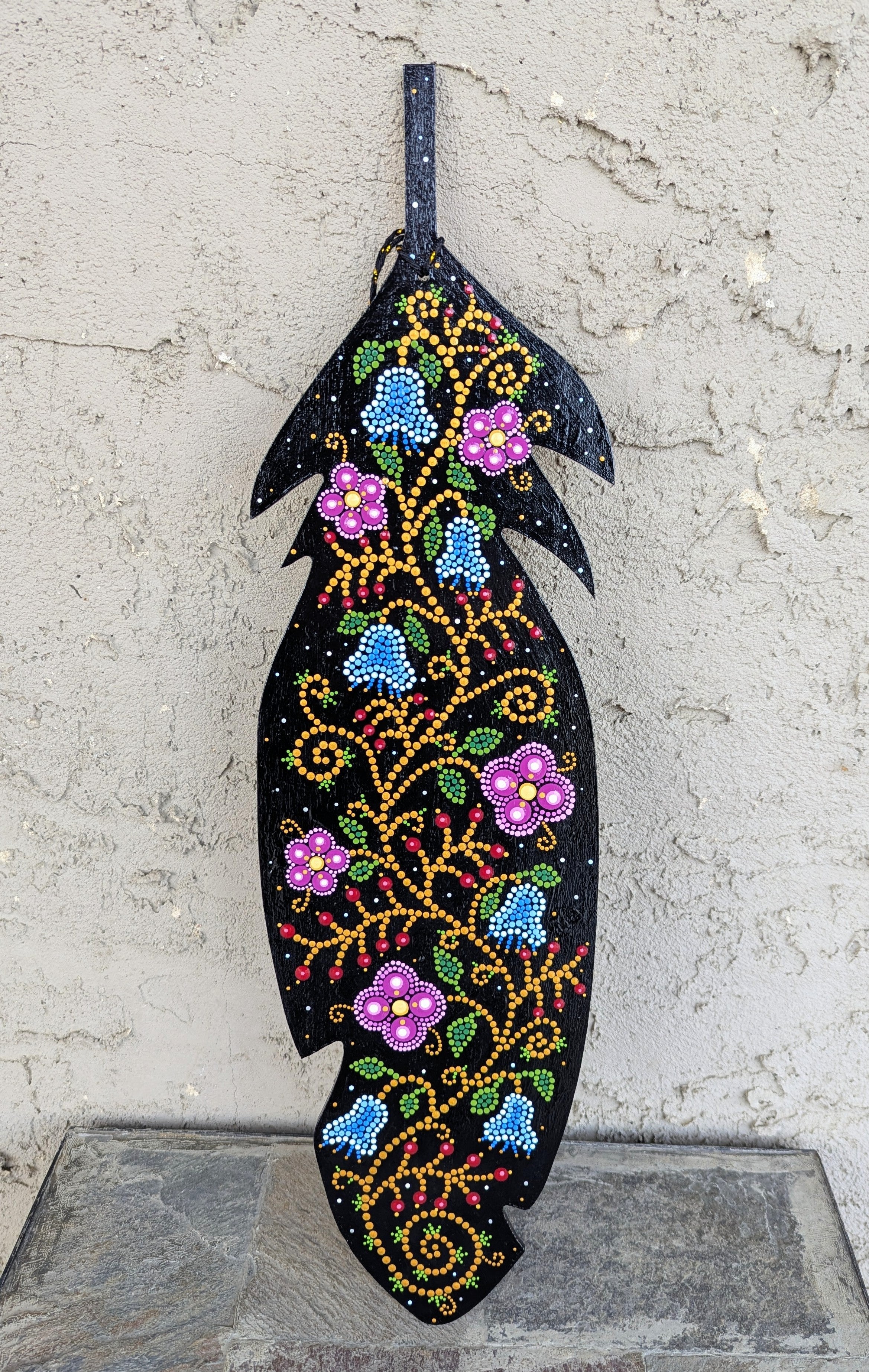 Dana Lisa Joy Feather Painting