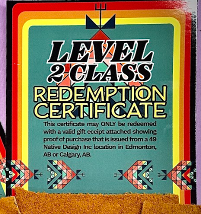 Level Two Class Certificate
