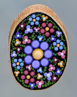 Dana Lisa Joy Wood Slice Magnets