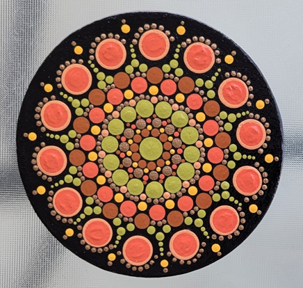 Dana Lisa Joy Round Magnet Paintings
