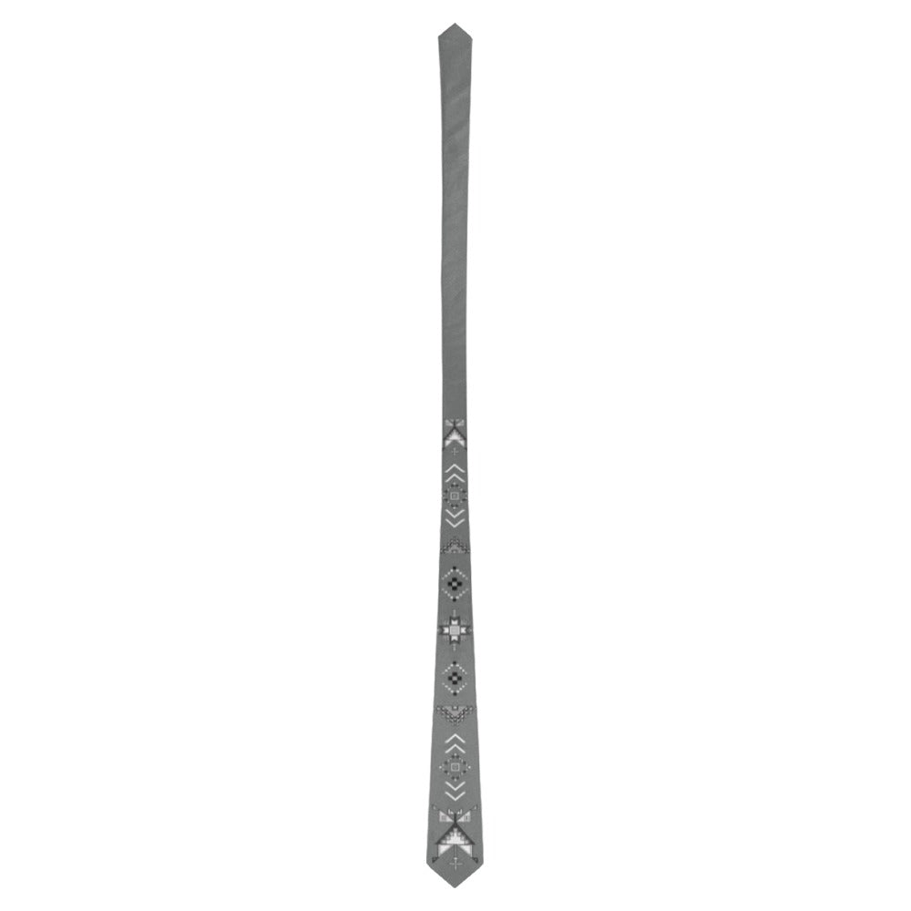 Owl Watcher Geometric Tie