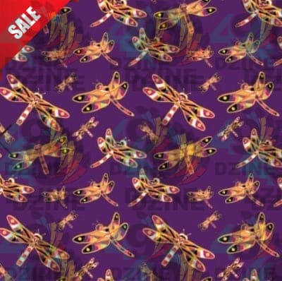 Gathering Yellow Purple Cotton Poplin Fabric By the Yard Fabric NBprintex